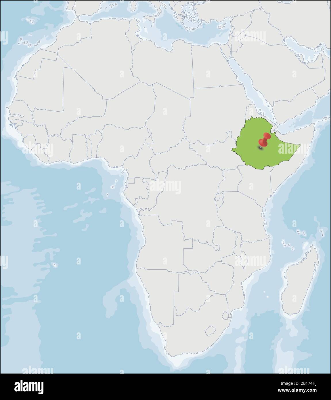 Africa Ethiopia Map
