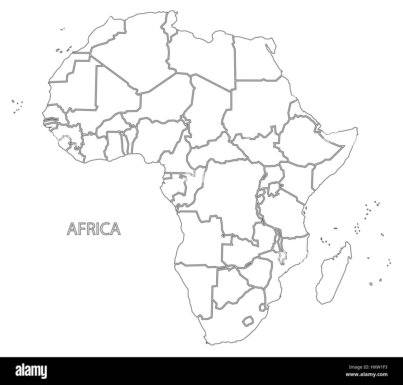 Africa Outline Silhouette