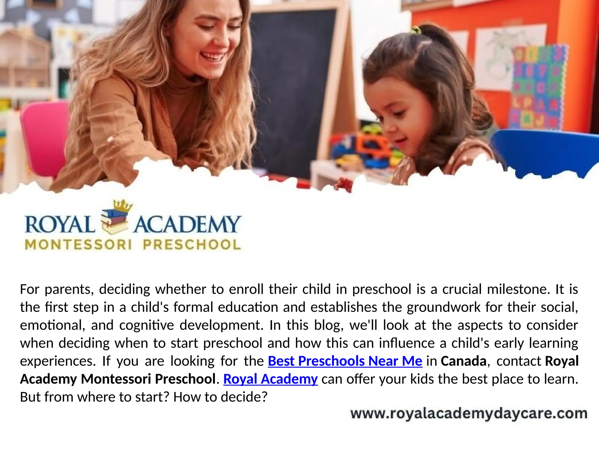 Age To Start Preschool