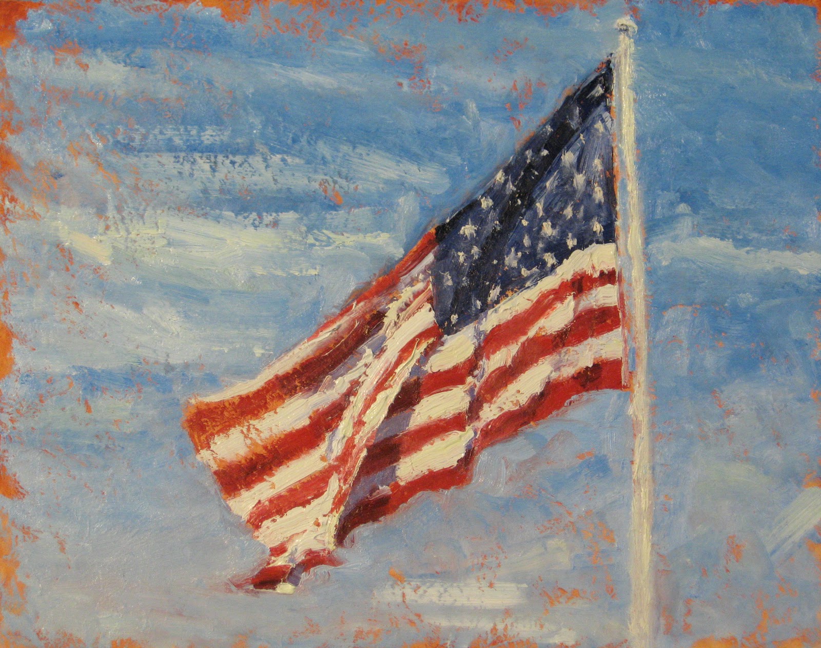 American Flag Painting