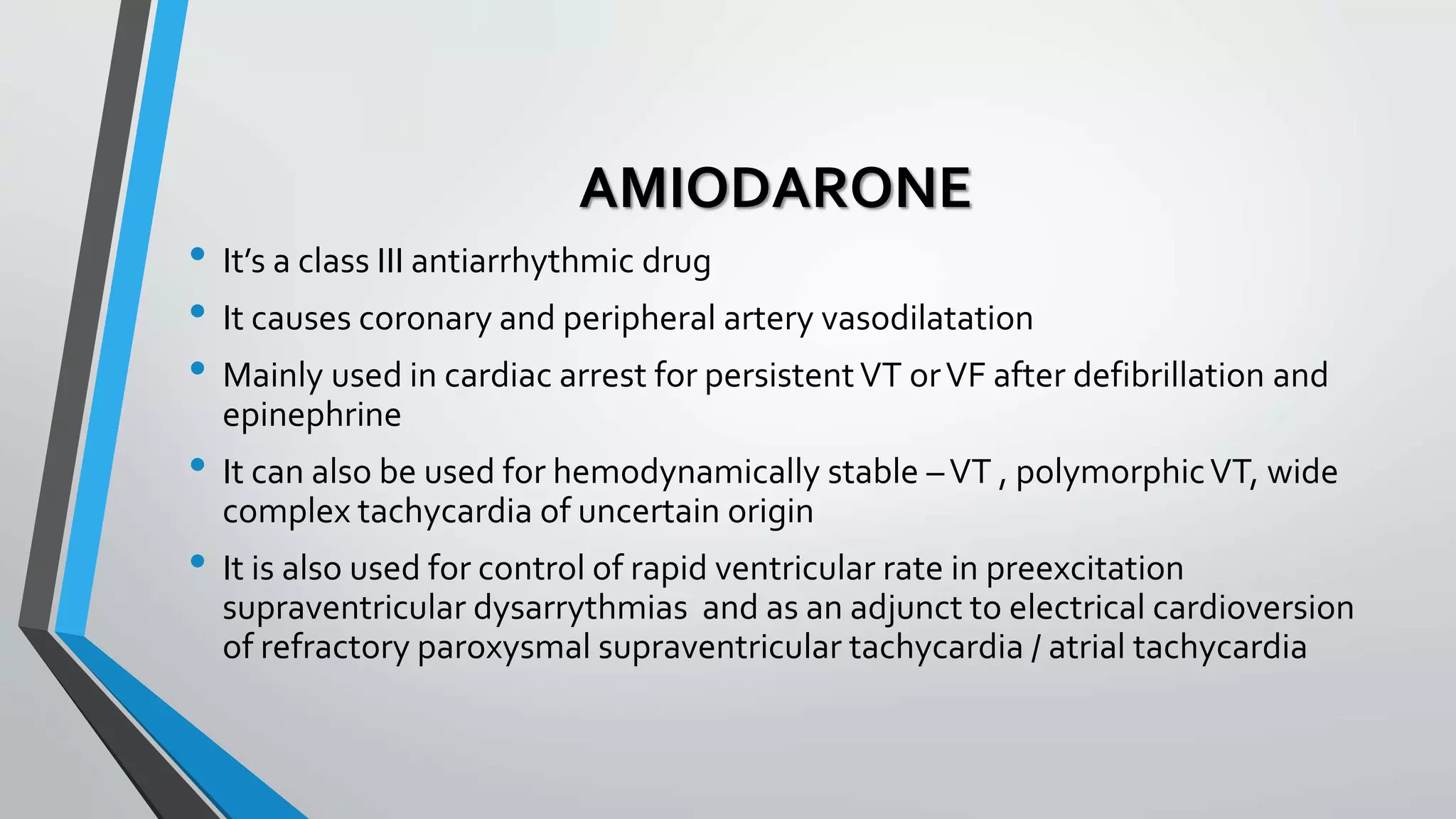 Amiodarone And Ventricular Tachycardia