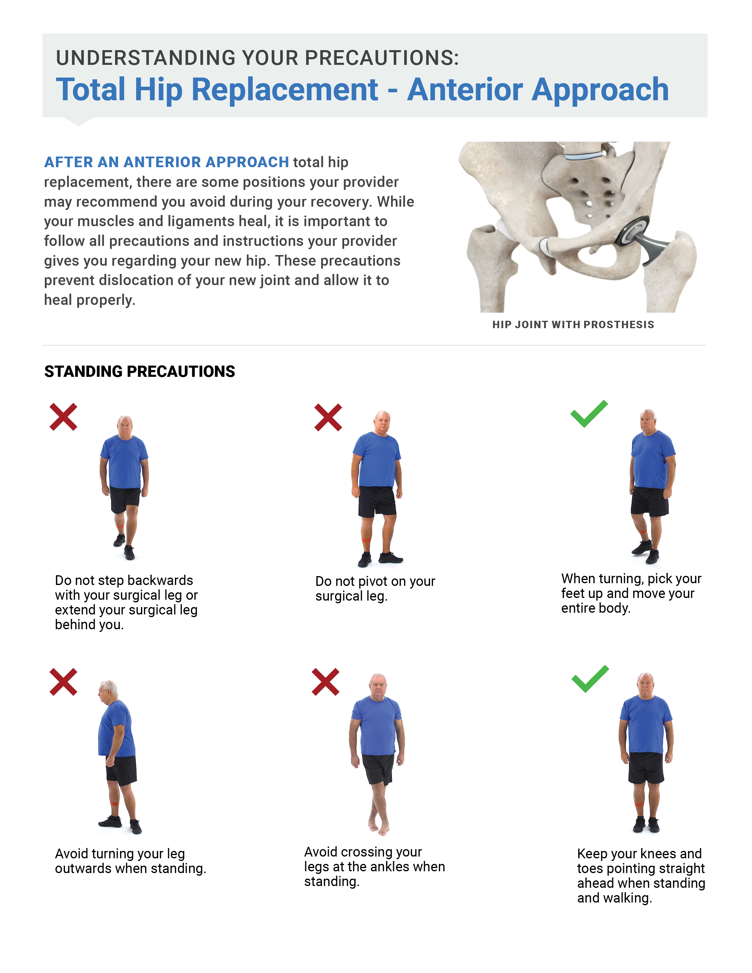 Anterior Hip Precautions
