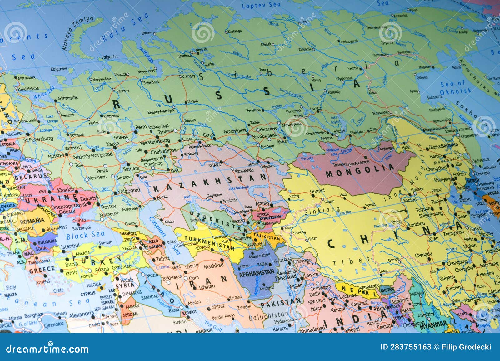 Asia Map Ukraine