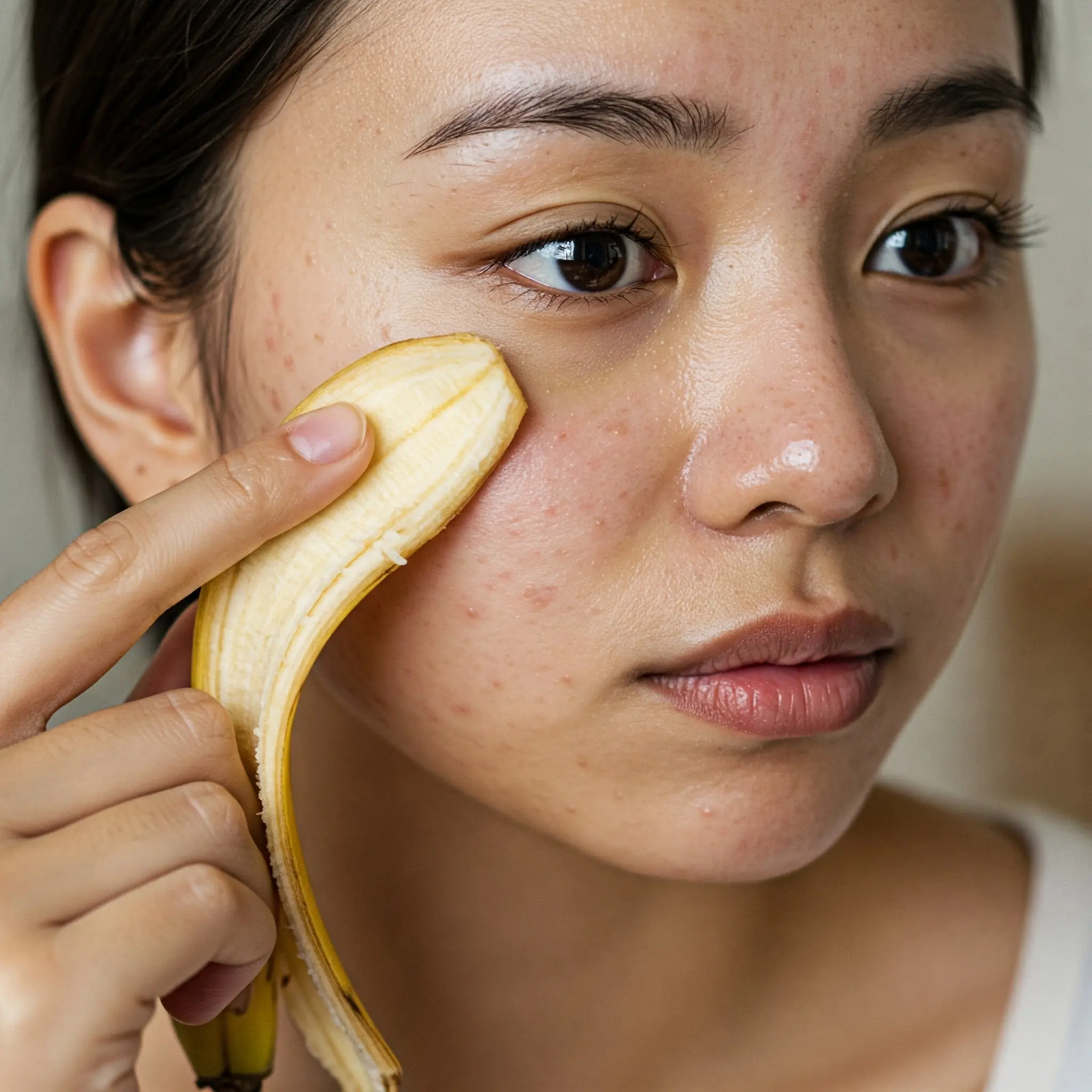 Banana Peel On Face