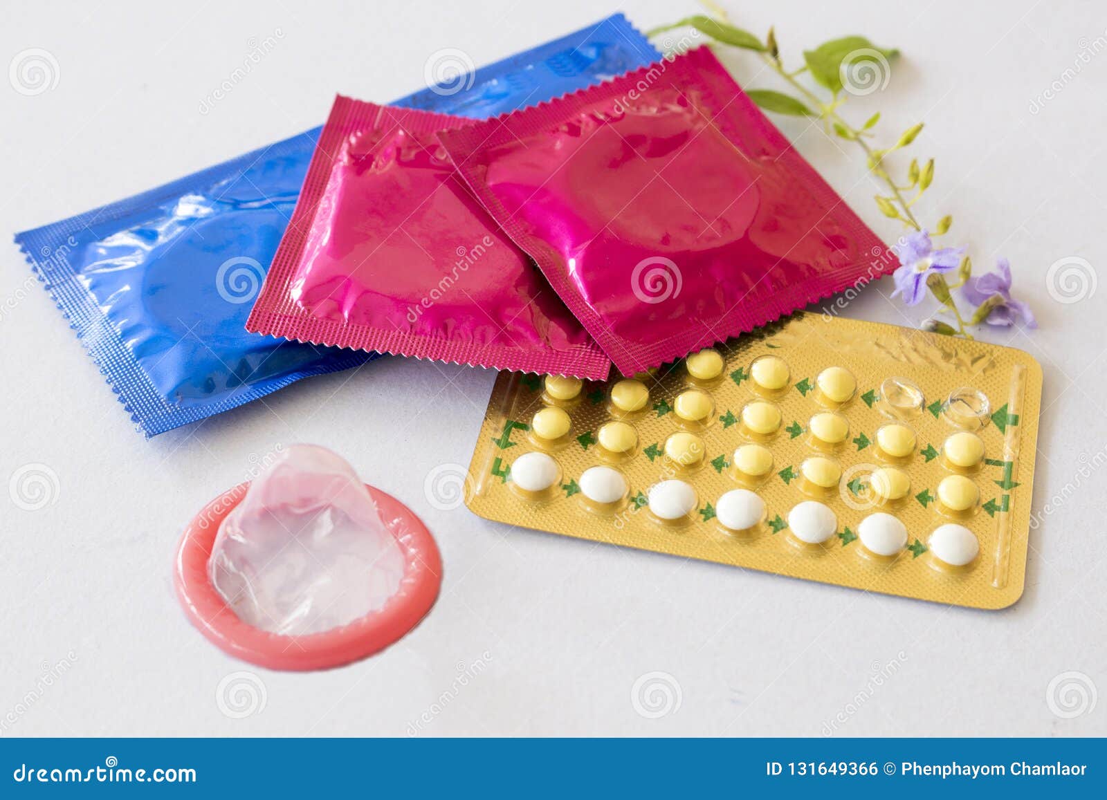 Birth Control And A Condom