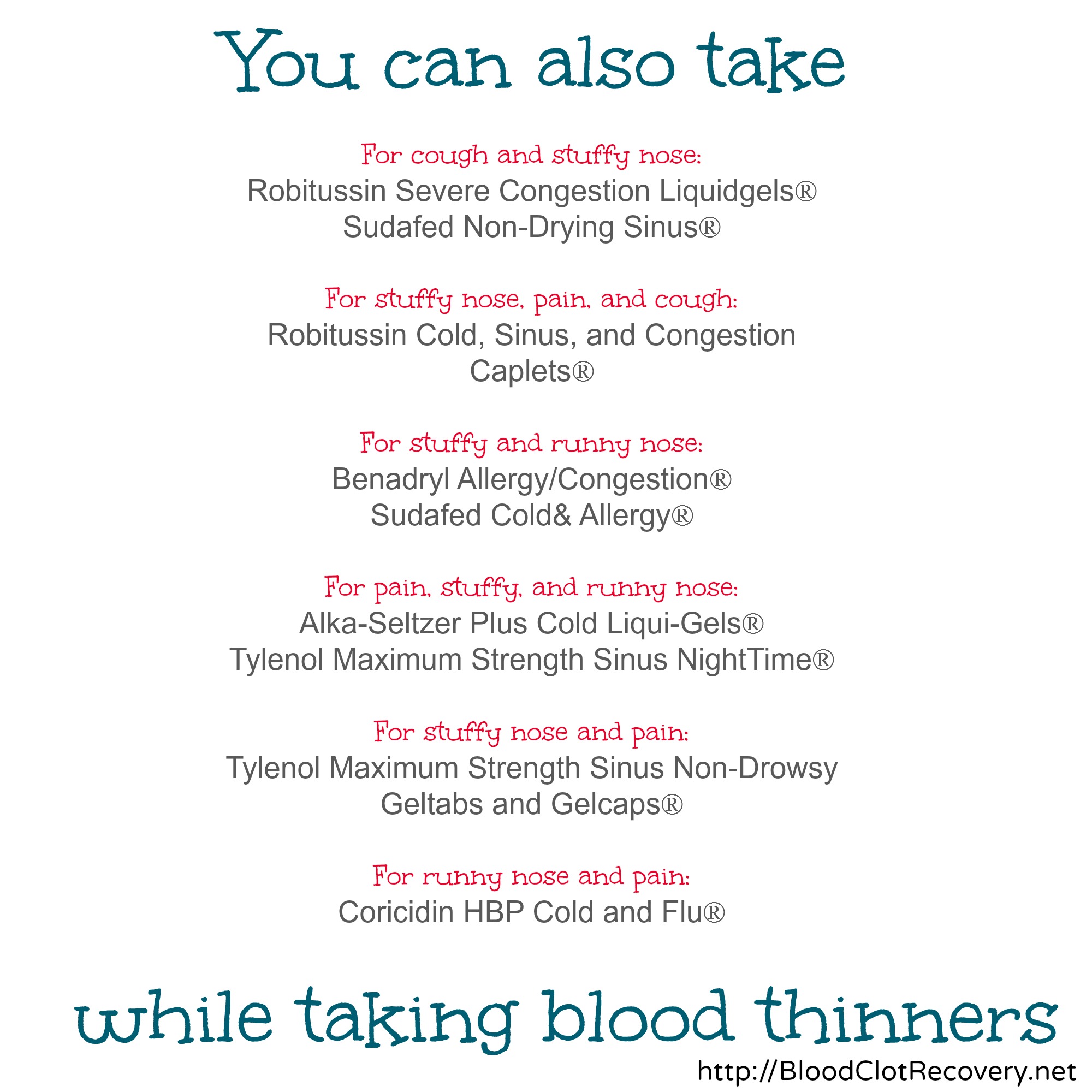 Blood Thinner Medications List