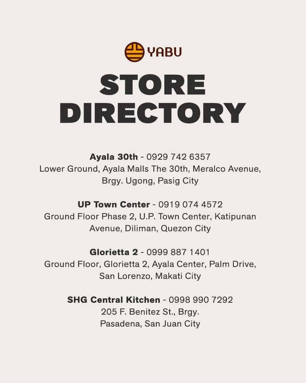 Branches Of Yabu