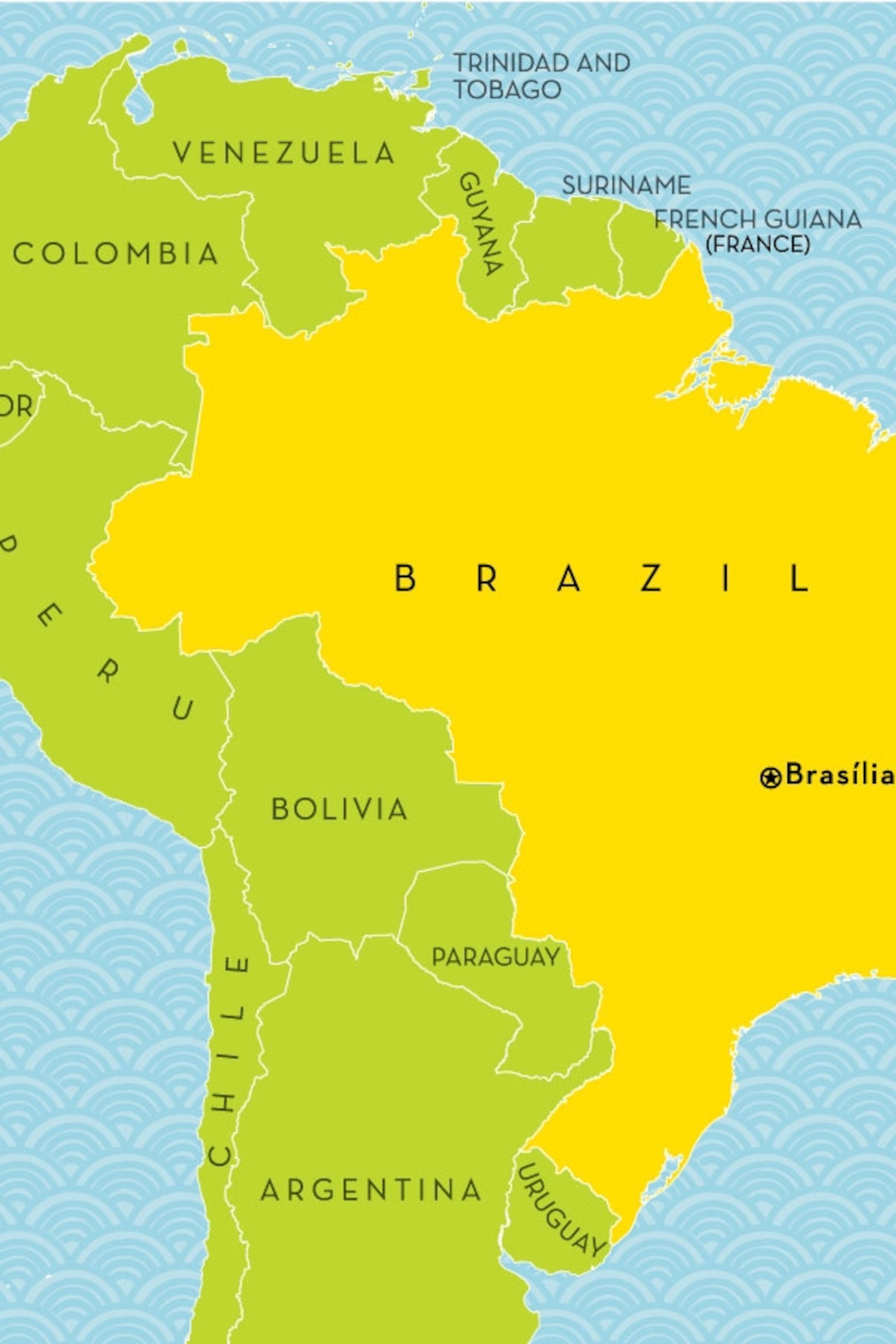 Brazil Map In Europe