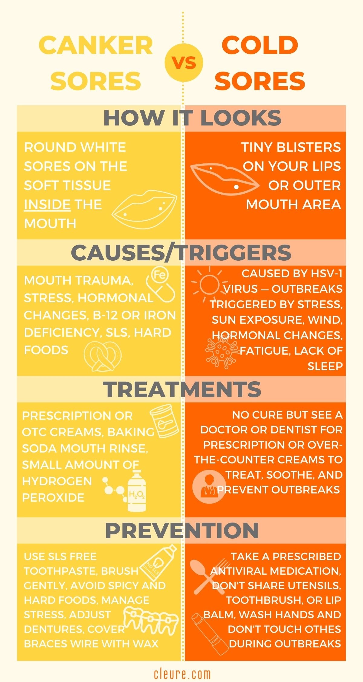 Canker Vs Cold Sore