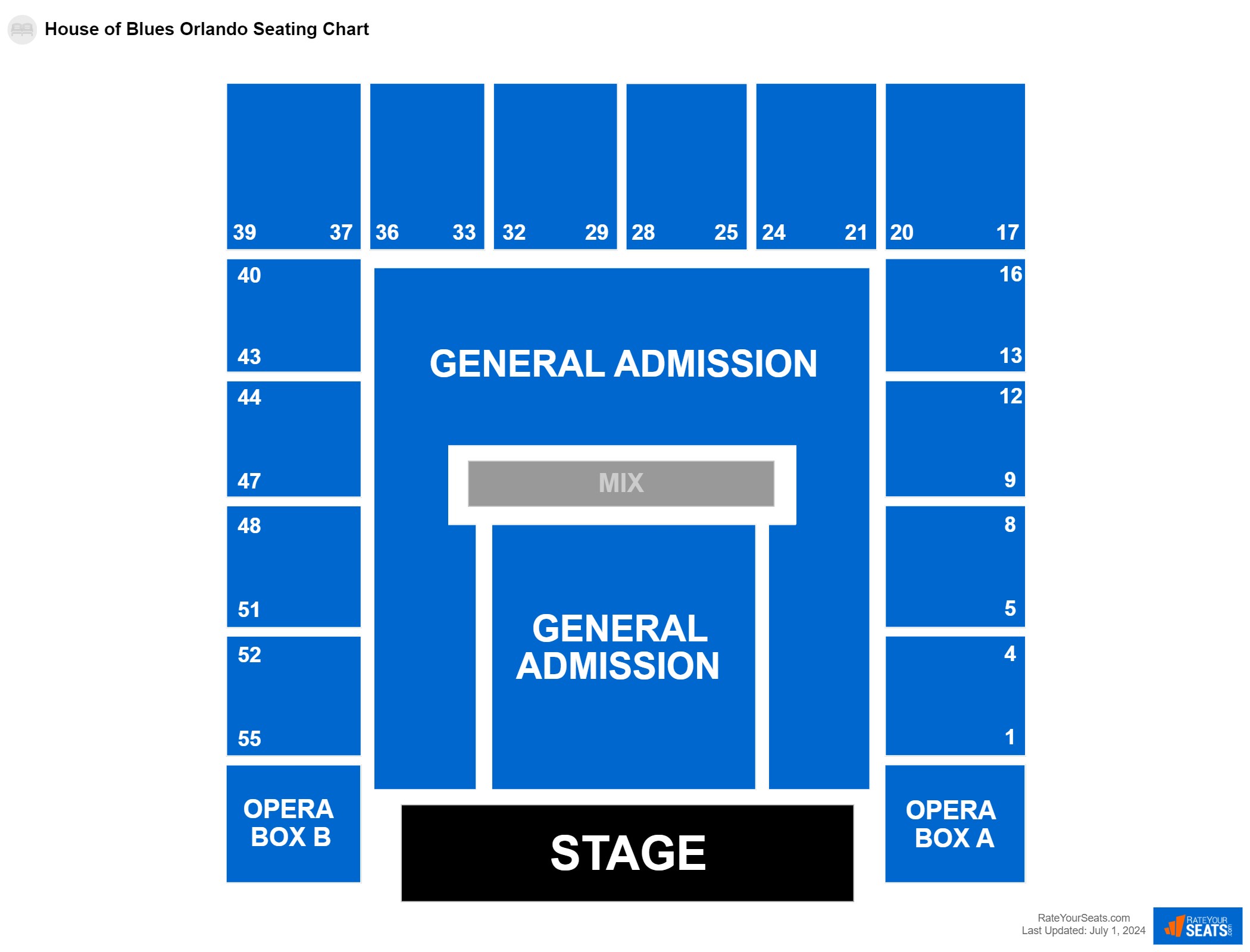 Capacity Of House Of Blues Orlando