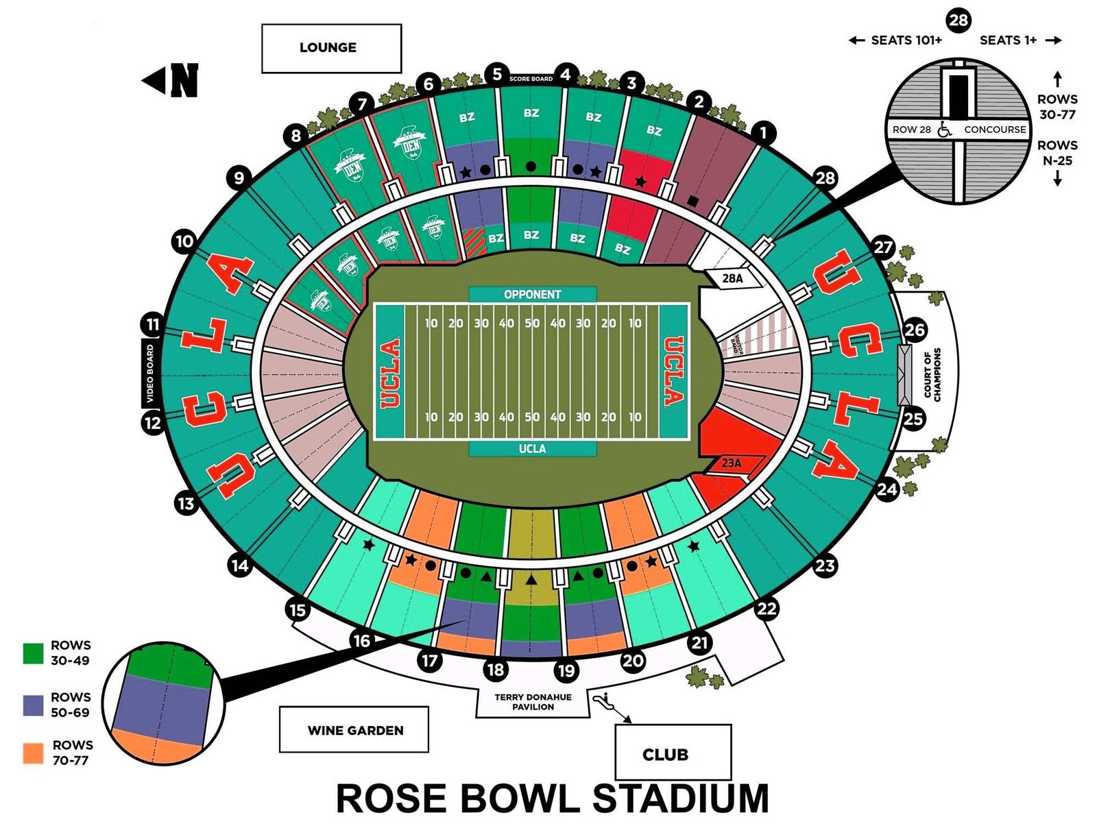 Capacity Of Rose Bowl Stadium