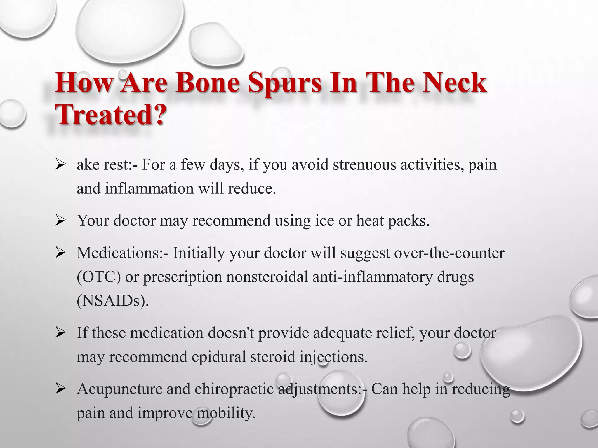 Cervical Bone Spur