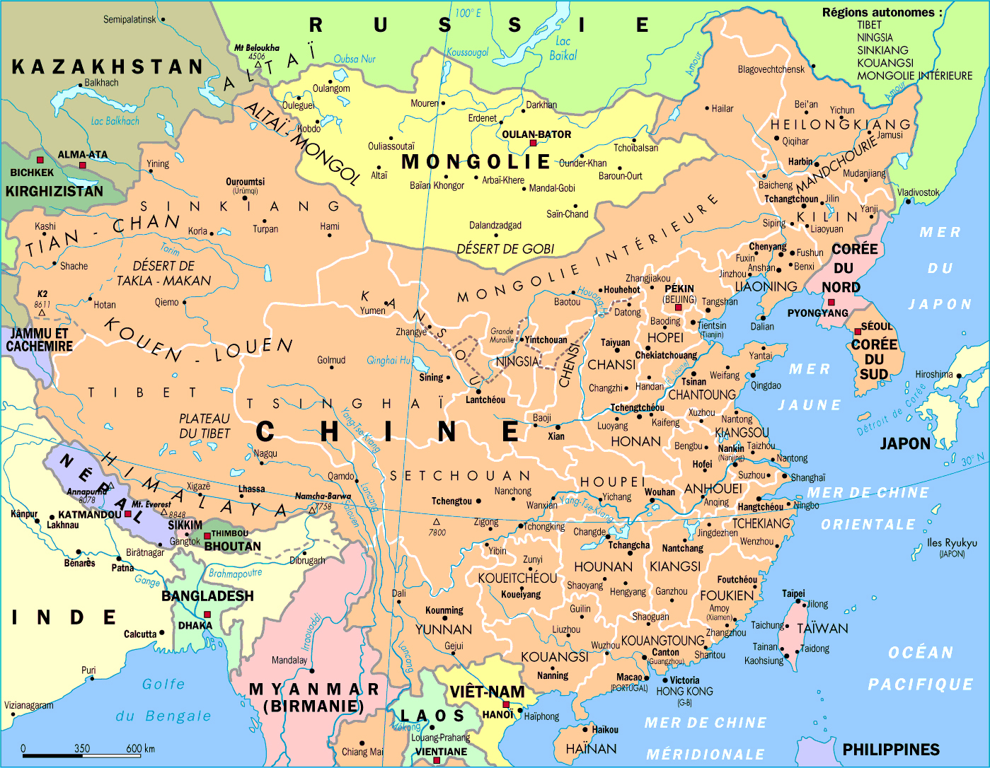 China Asia Map