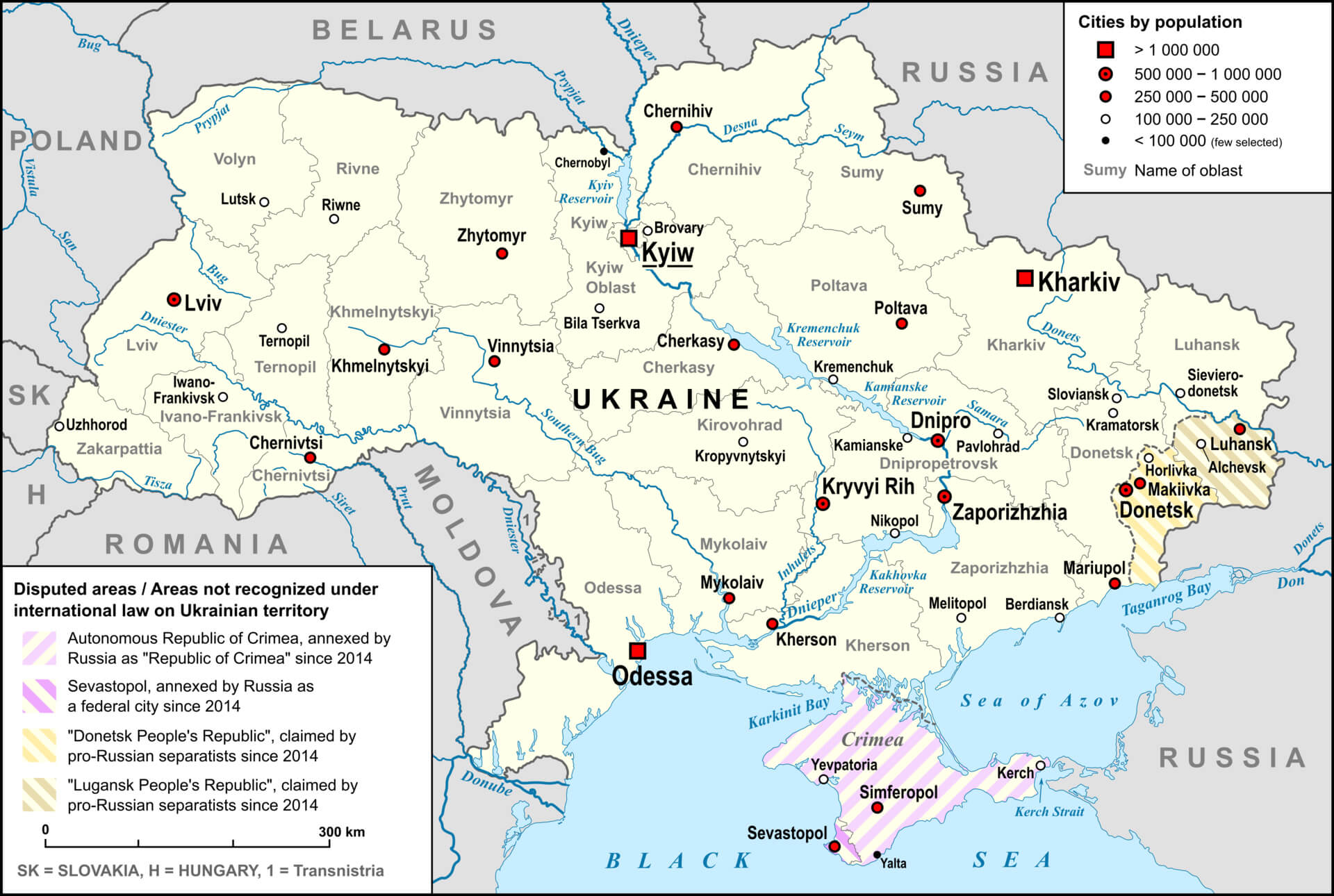 City Population Ukraine