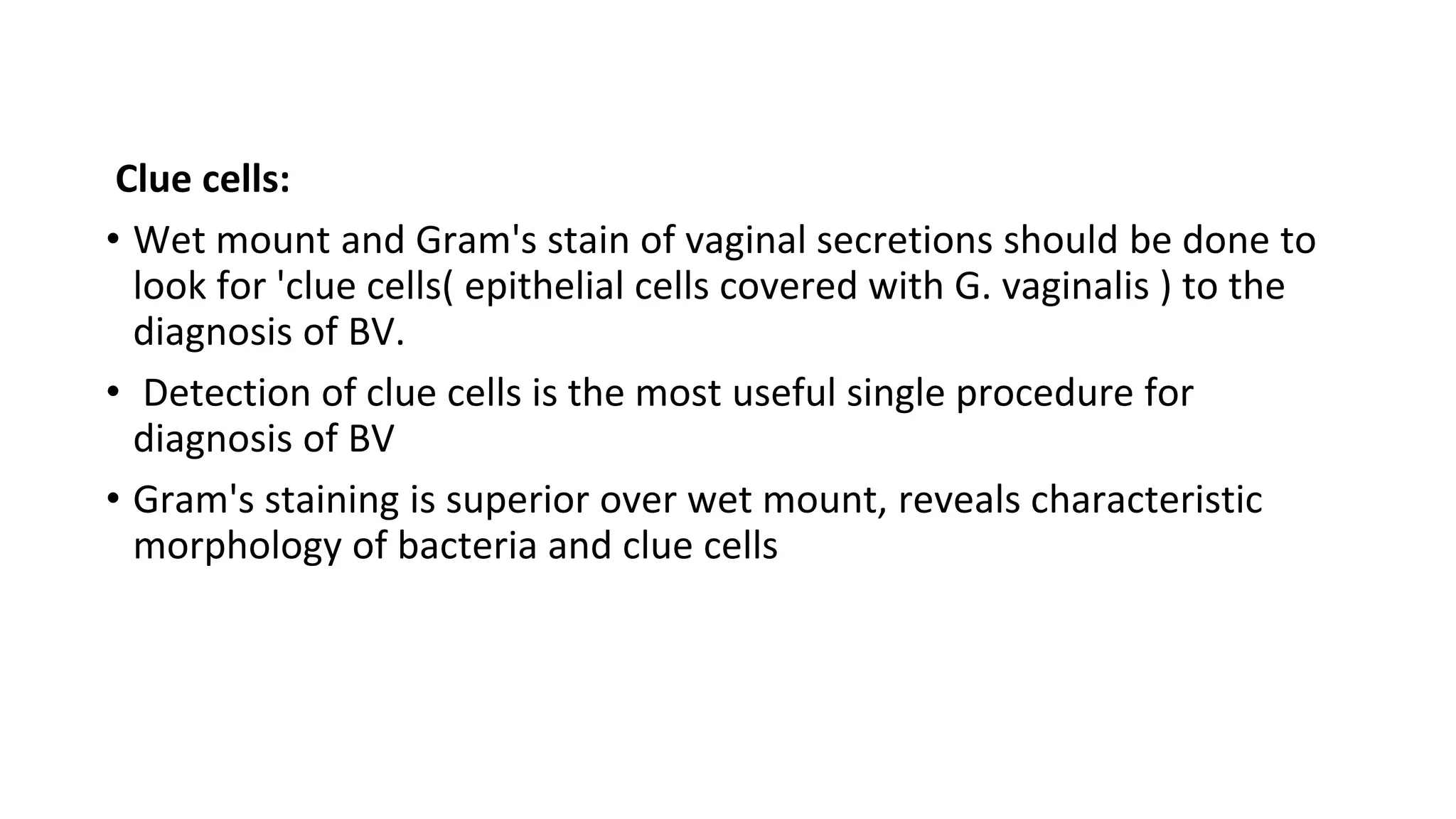 Clue Cells On Wet Mount