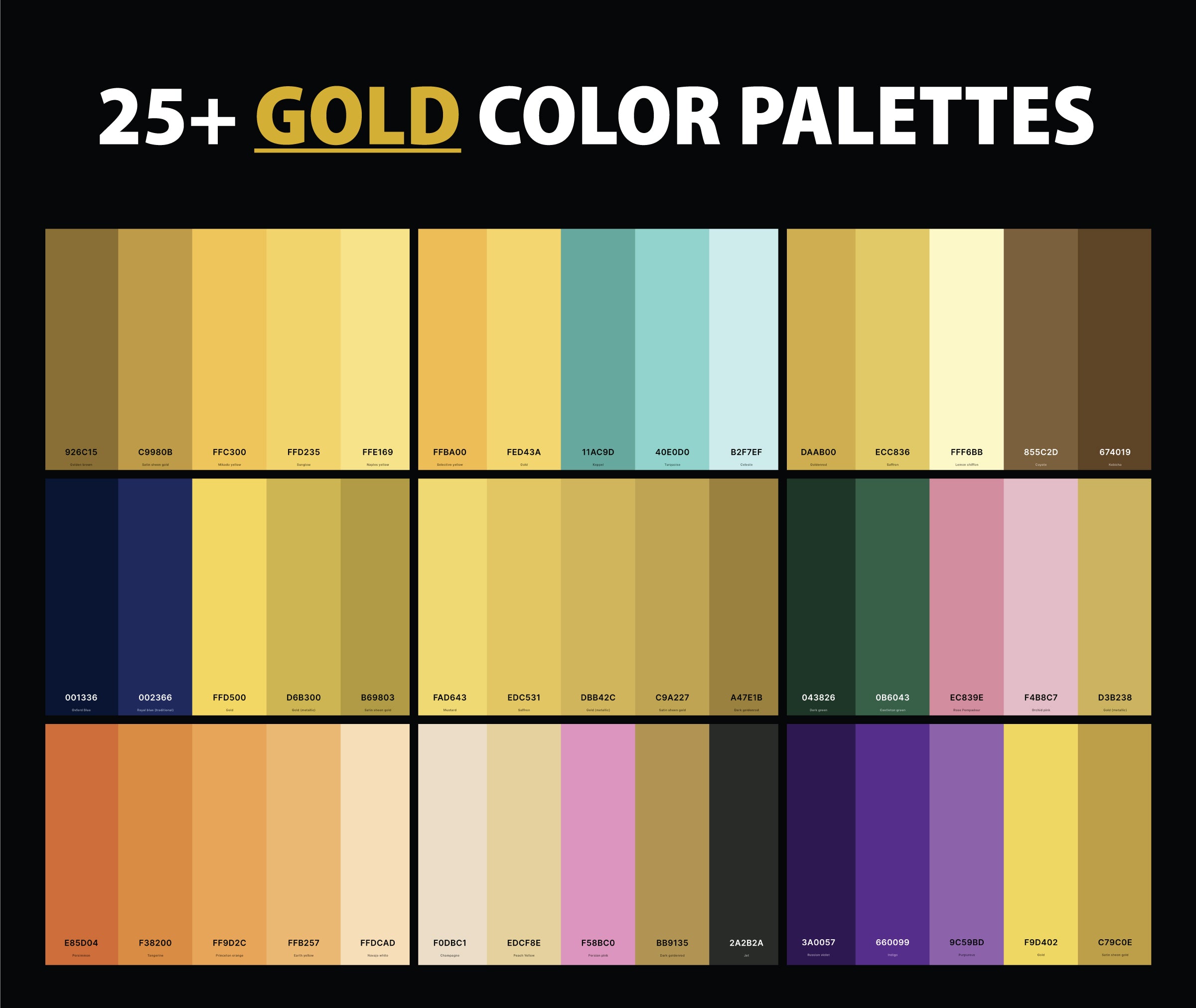 Color Palette For Gold
