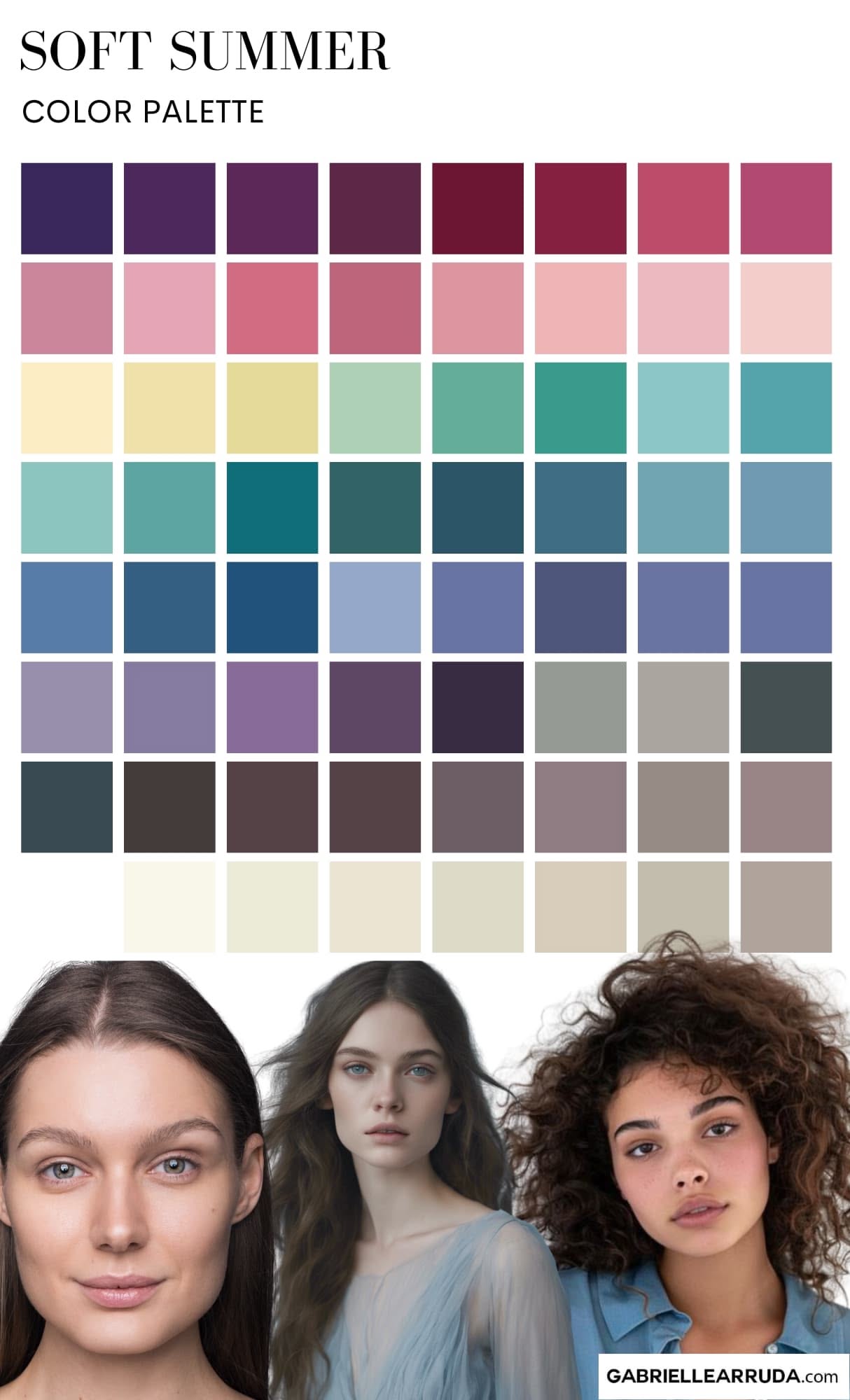 Color Palette For Soft Summer