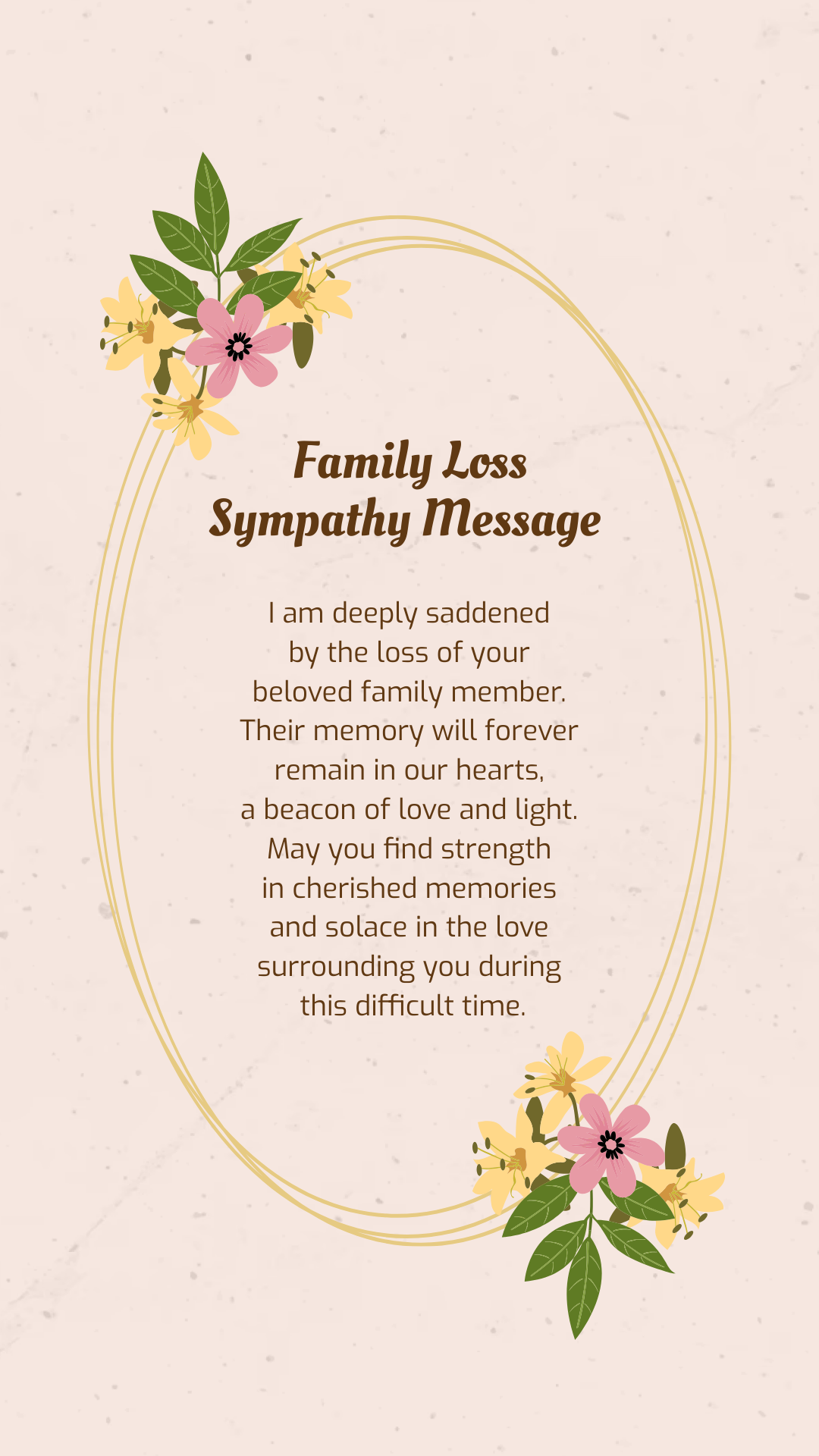 Condolence Message For Loss