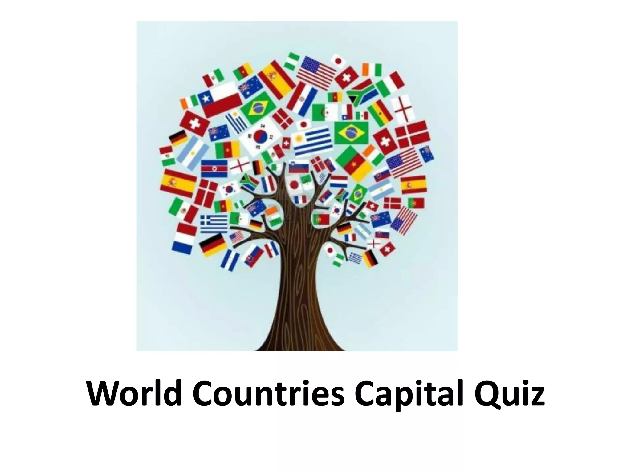 Country Capital Quiz With Answers