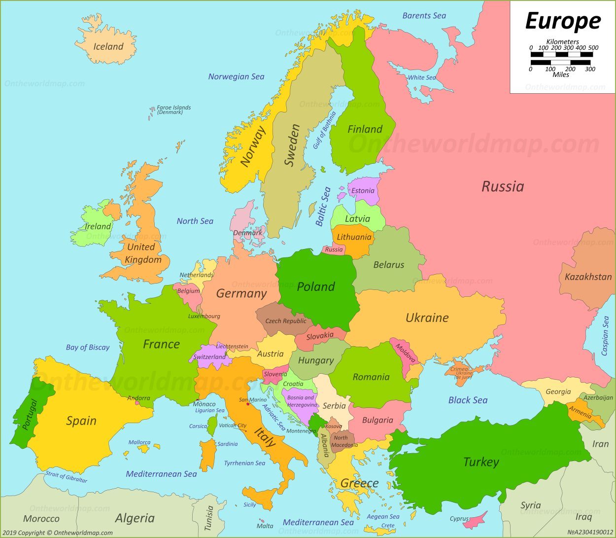 Country Map Europe Quiz