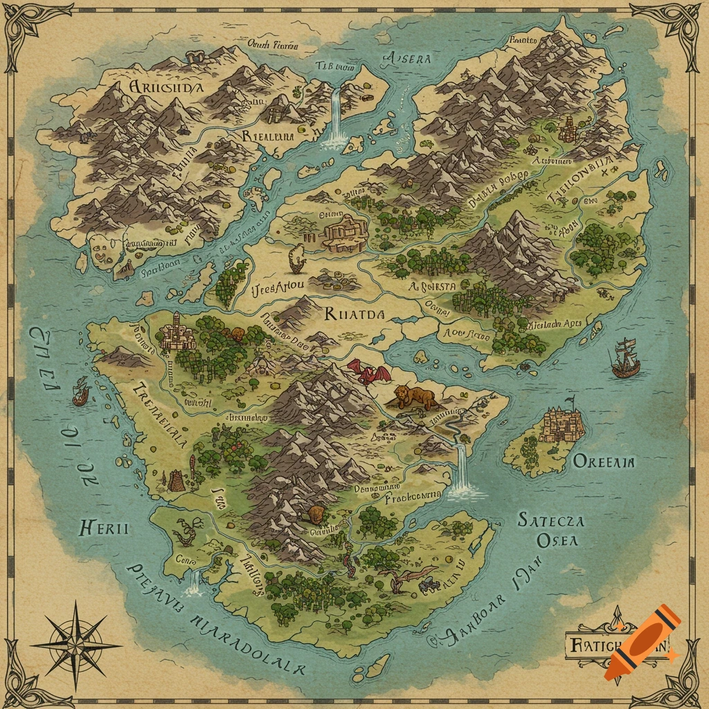 Country Map Fantasy