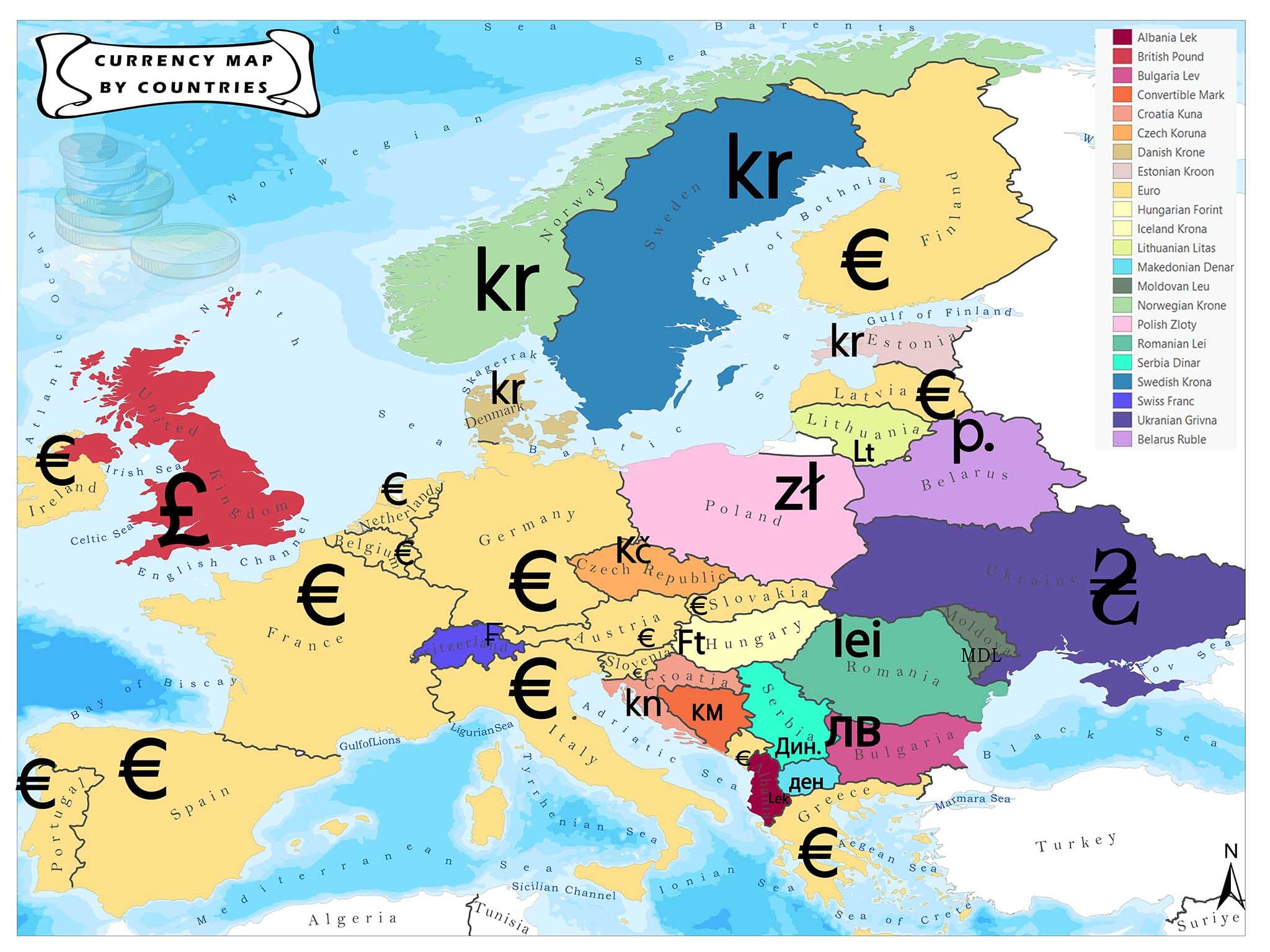 Country With Currency Euro