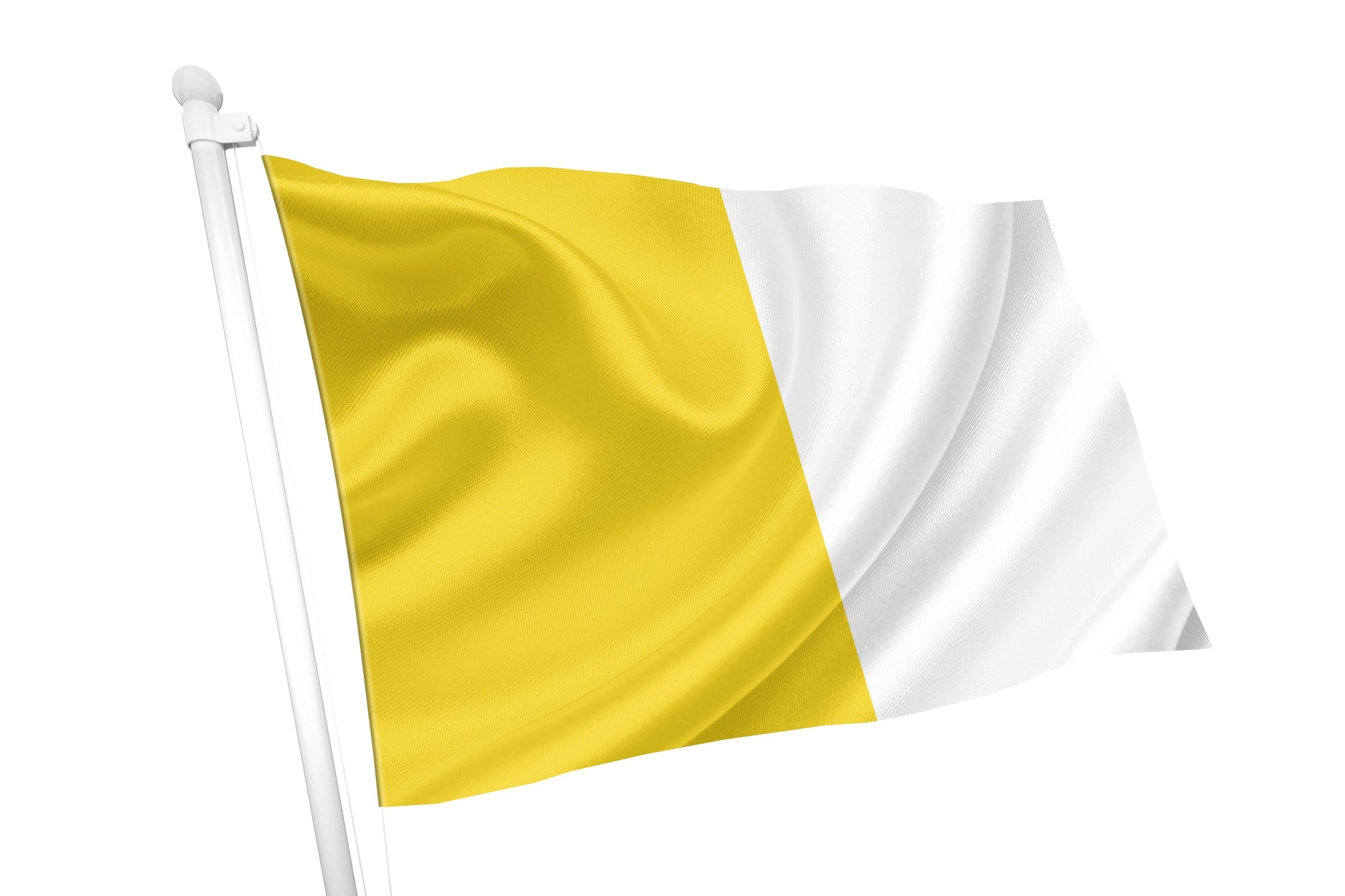 Country With Yellow White Flag