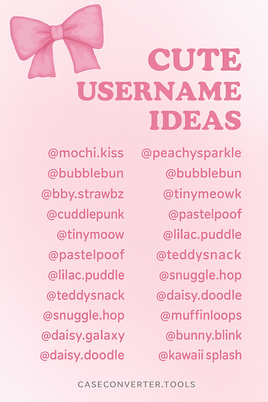 Cute Names For Username Girl