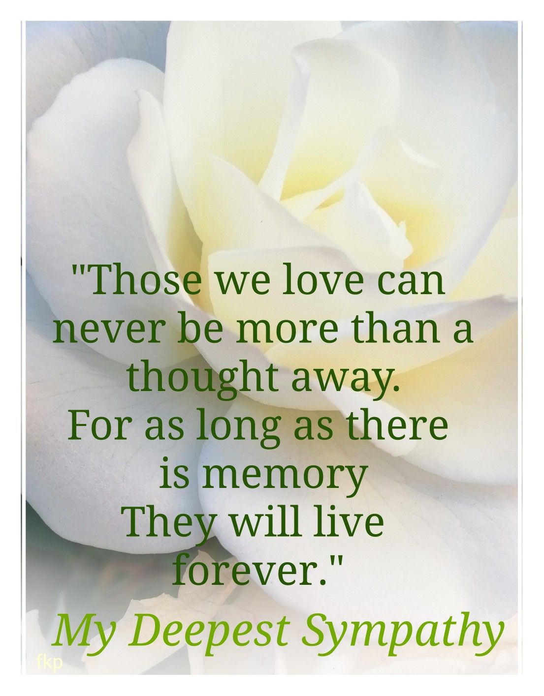 Deepest Sympathy Message