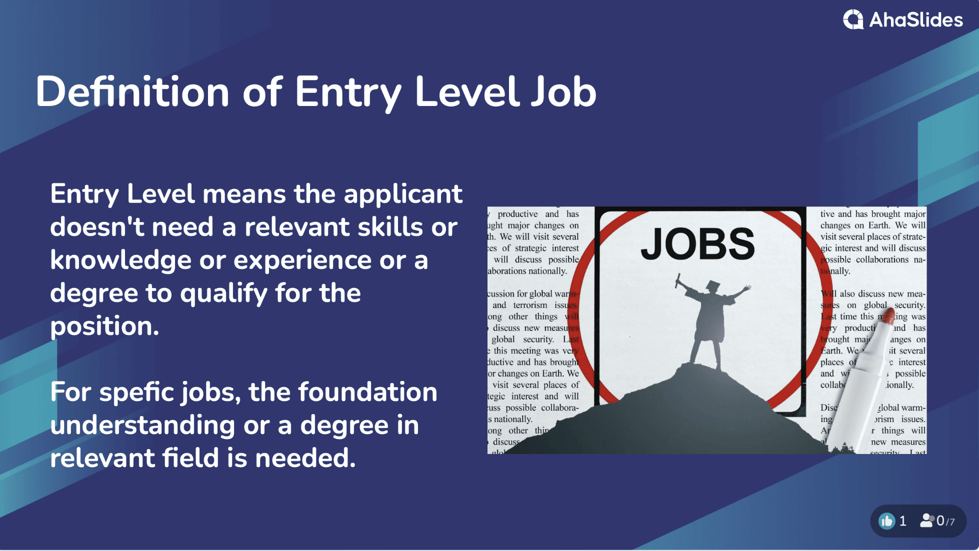 Definition Of Entry Level Jobs