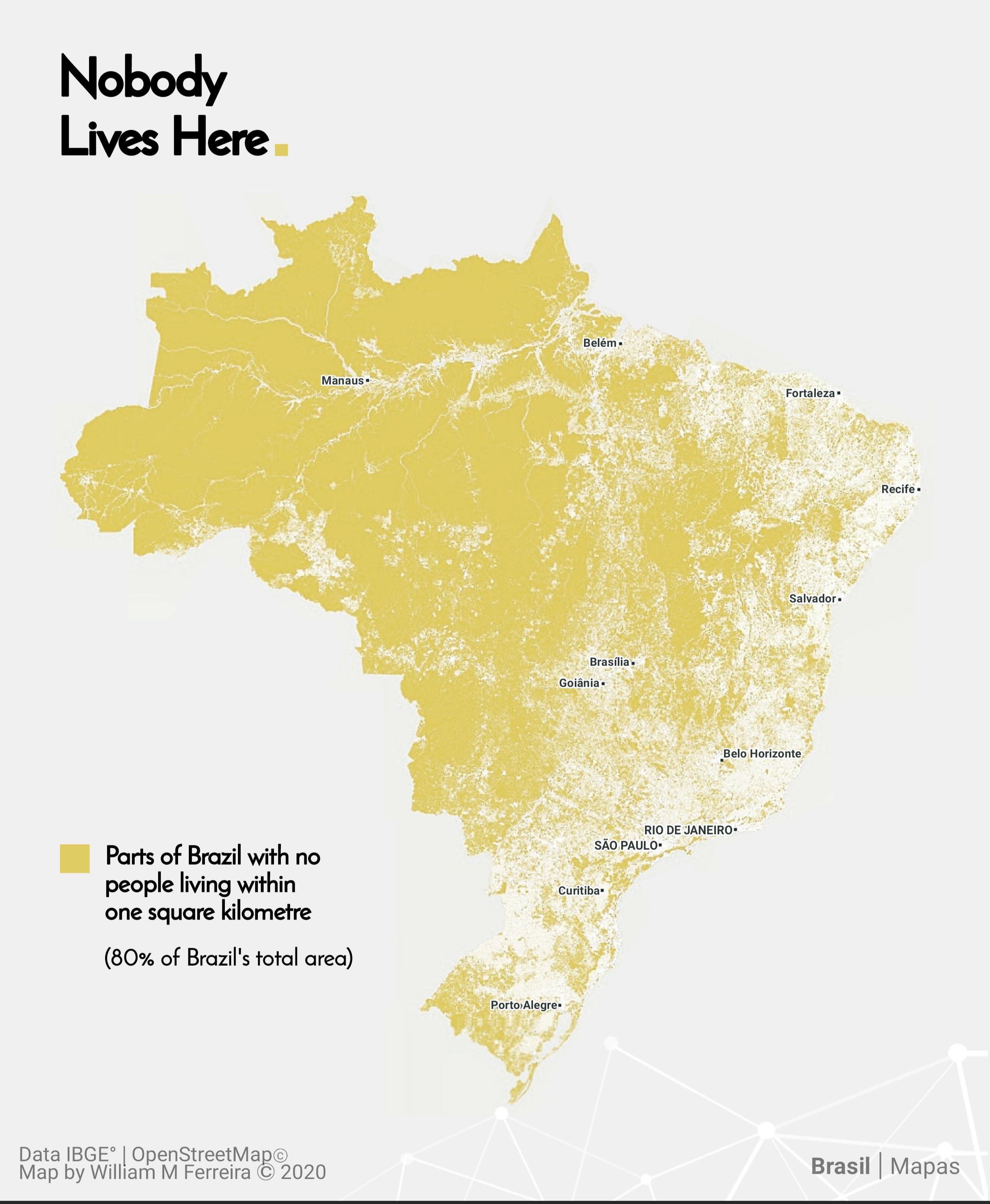 Density Map Of Brazil