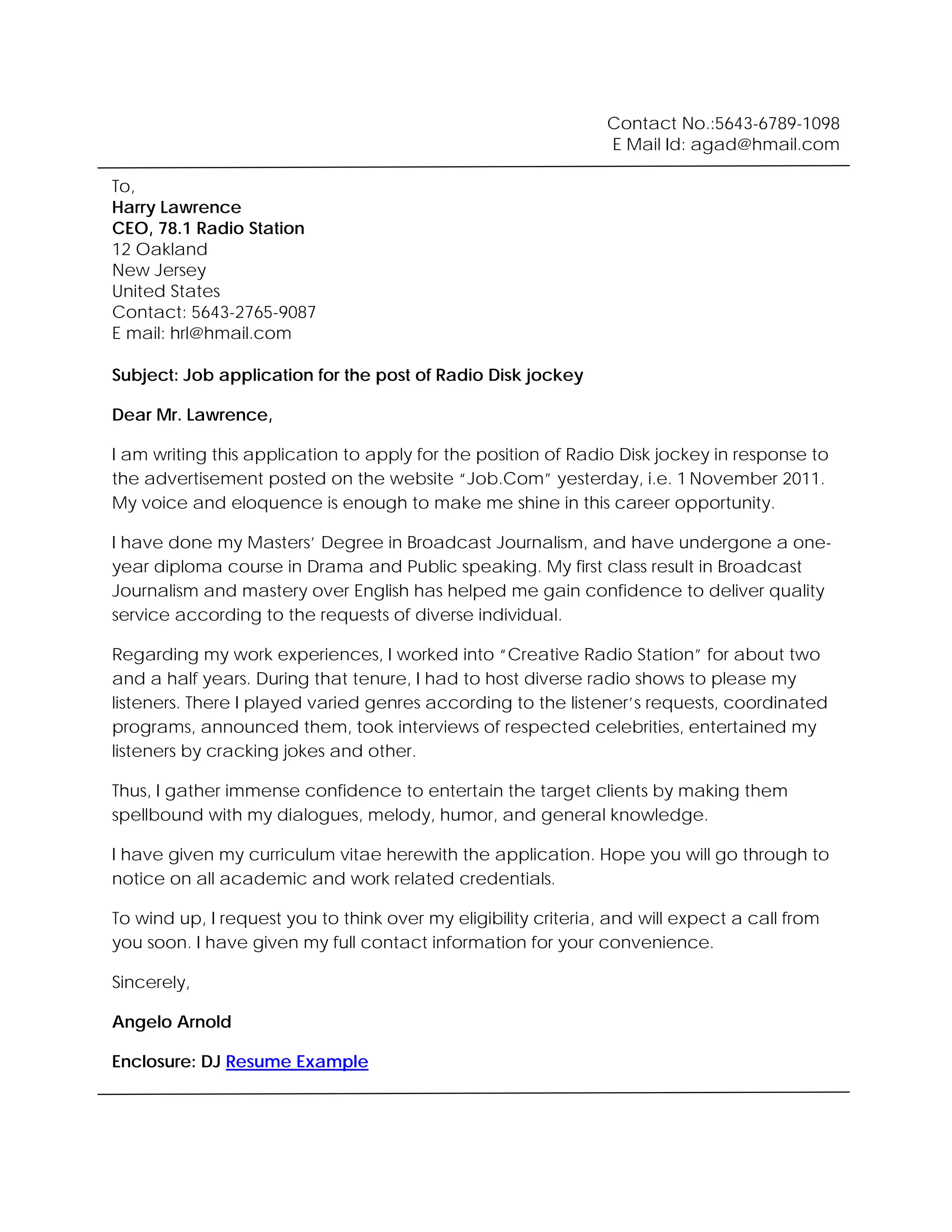 Disc Jockey Application