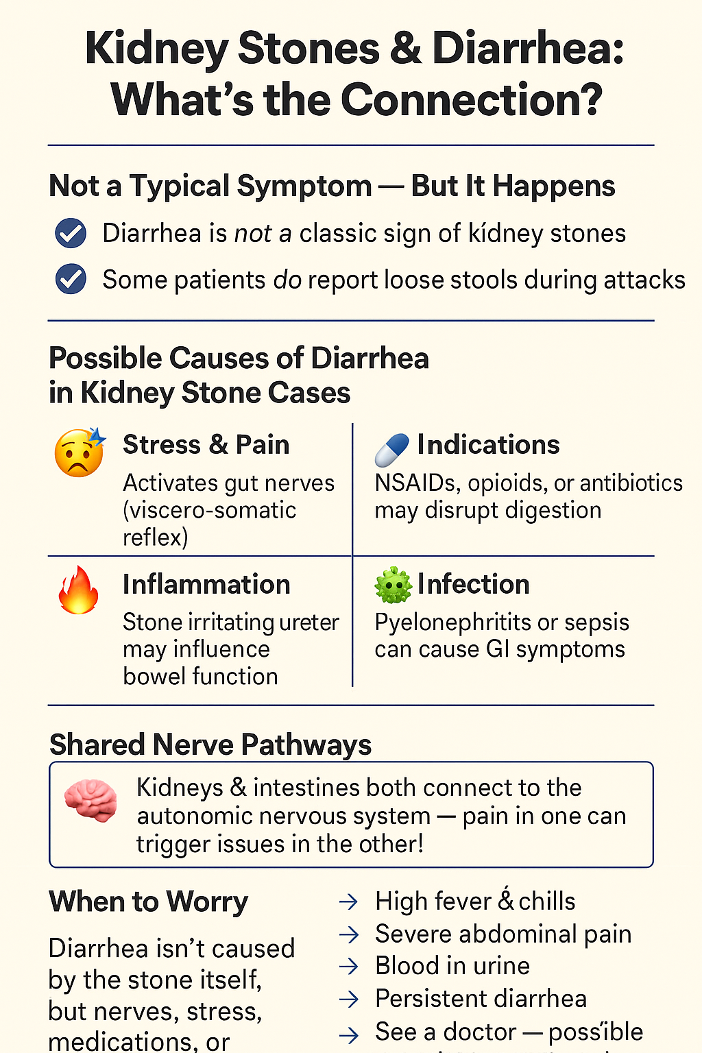 Do Kidney Stones Cause Diarrhea