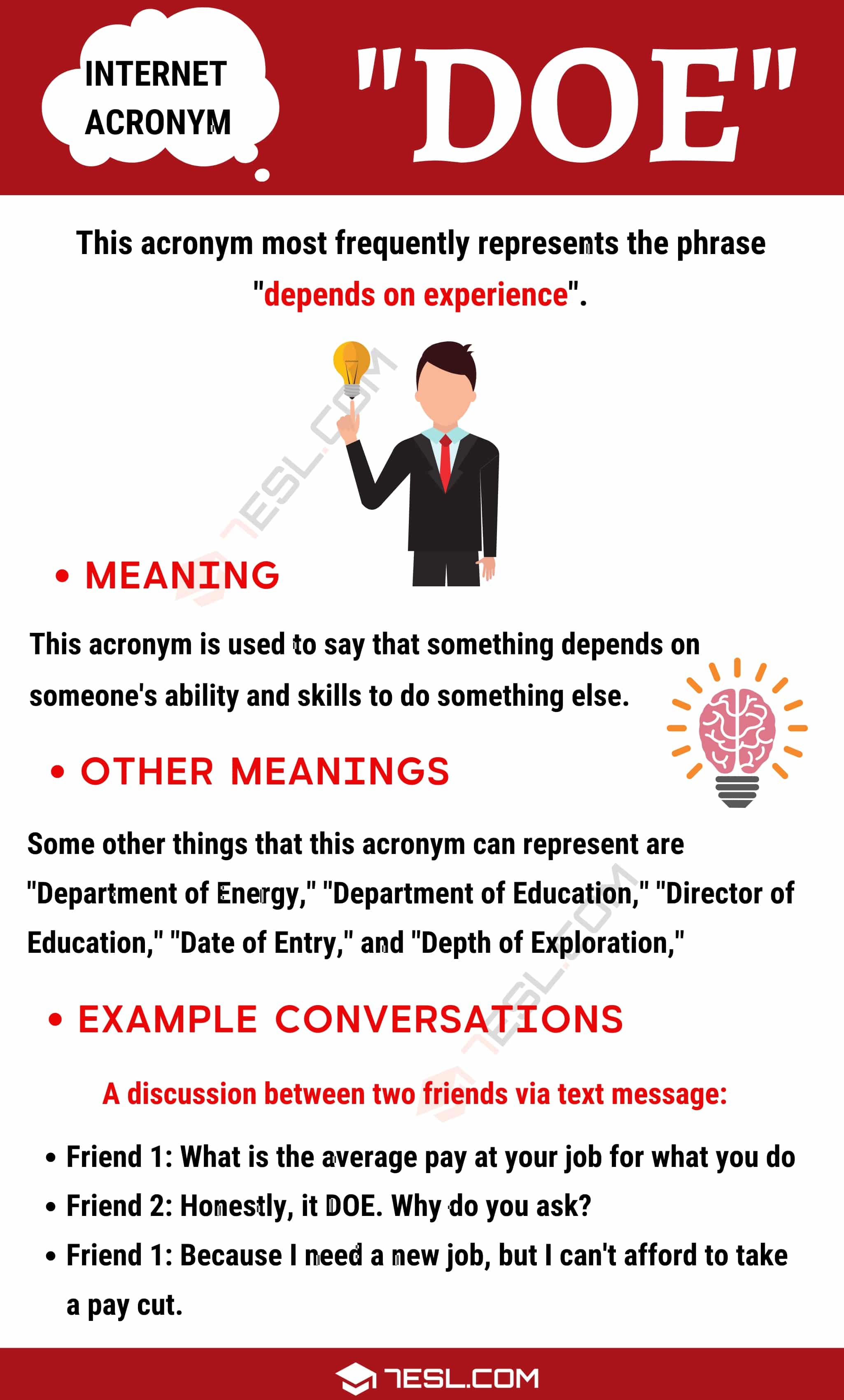 Doe Meaning Jobs