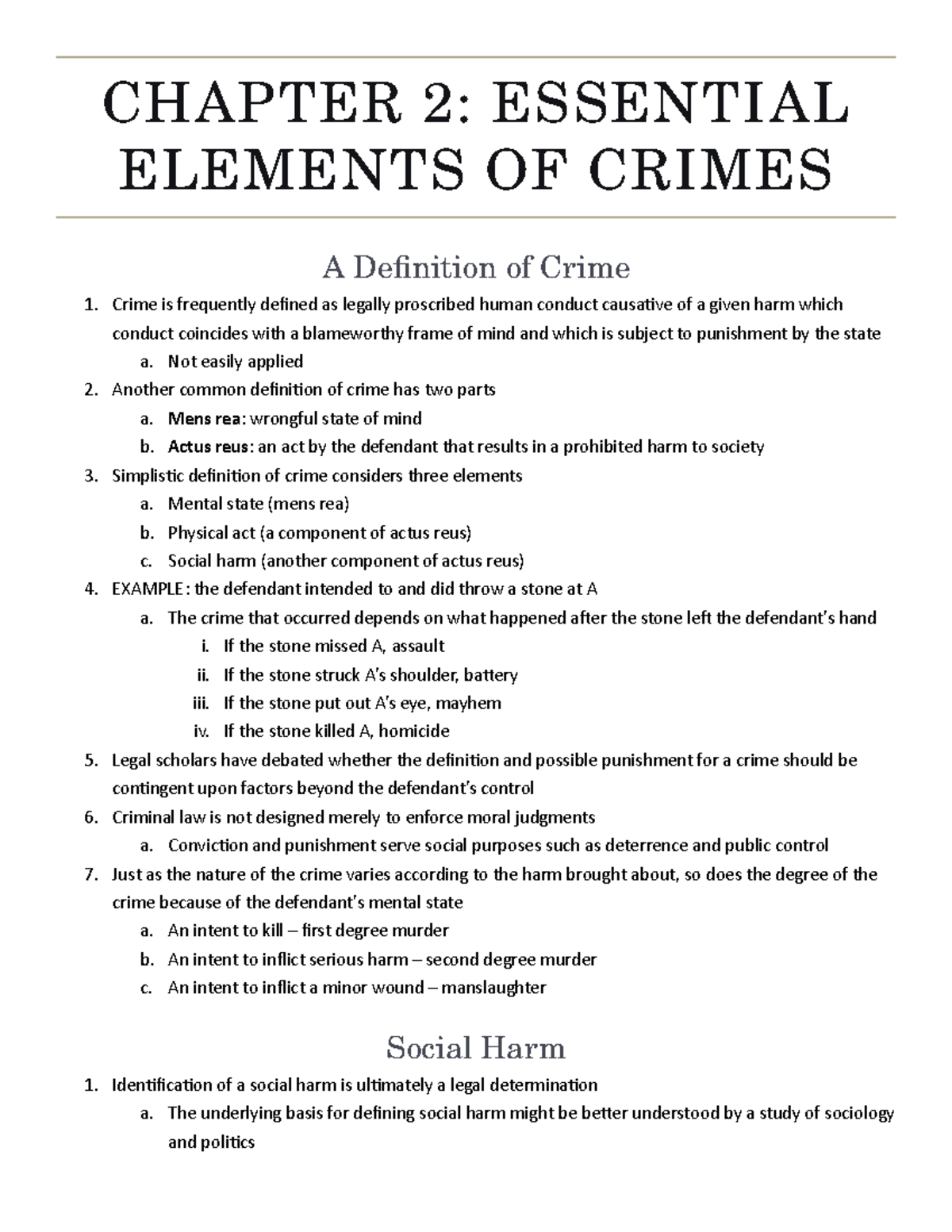 Elements Of Crime