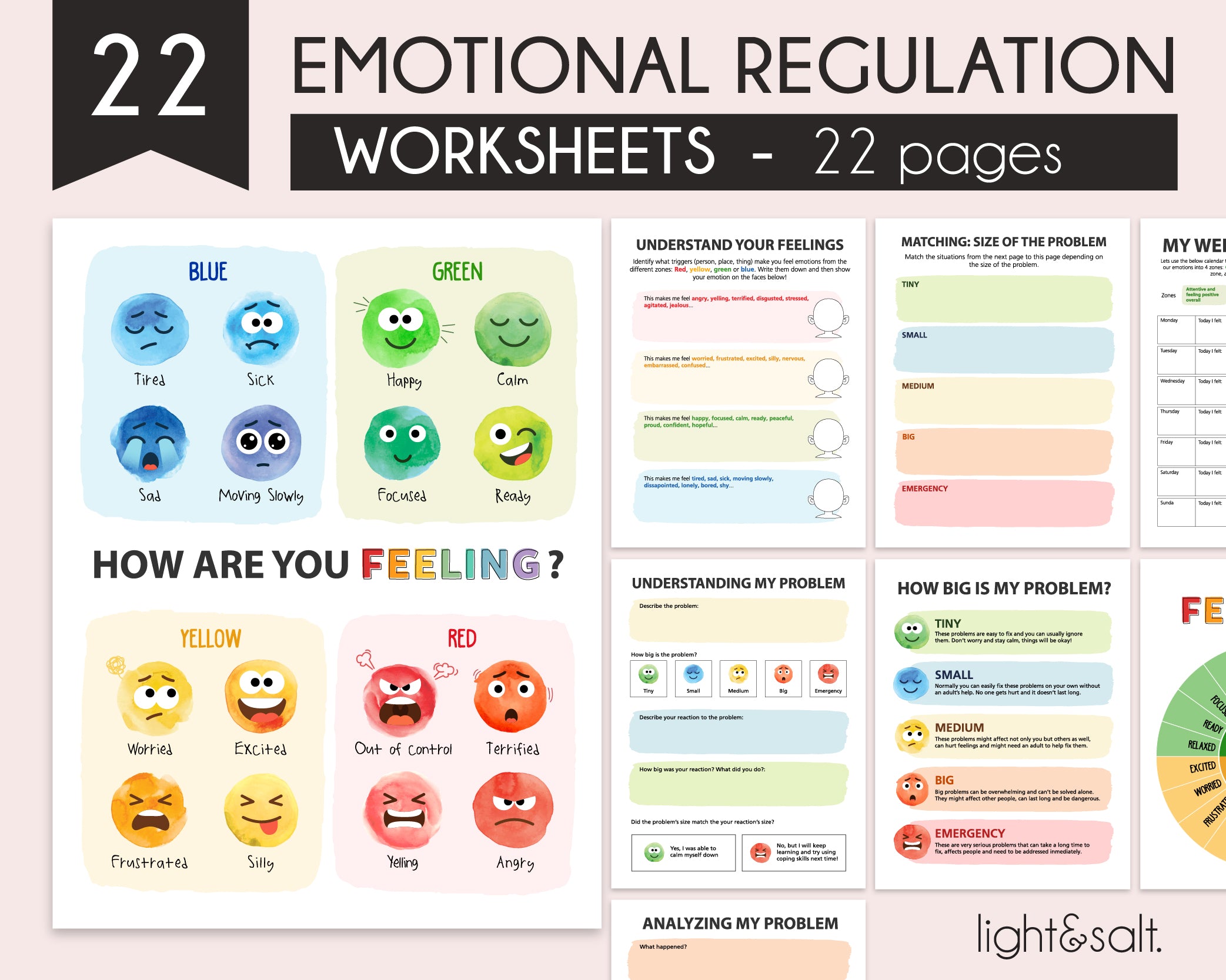 Emotional Regulation Worksheets