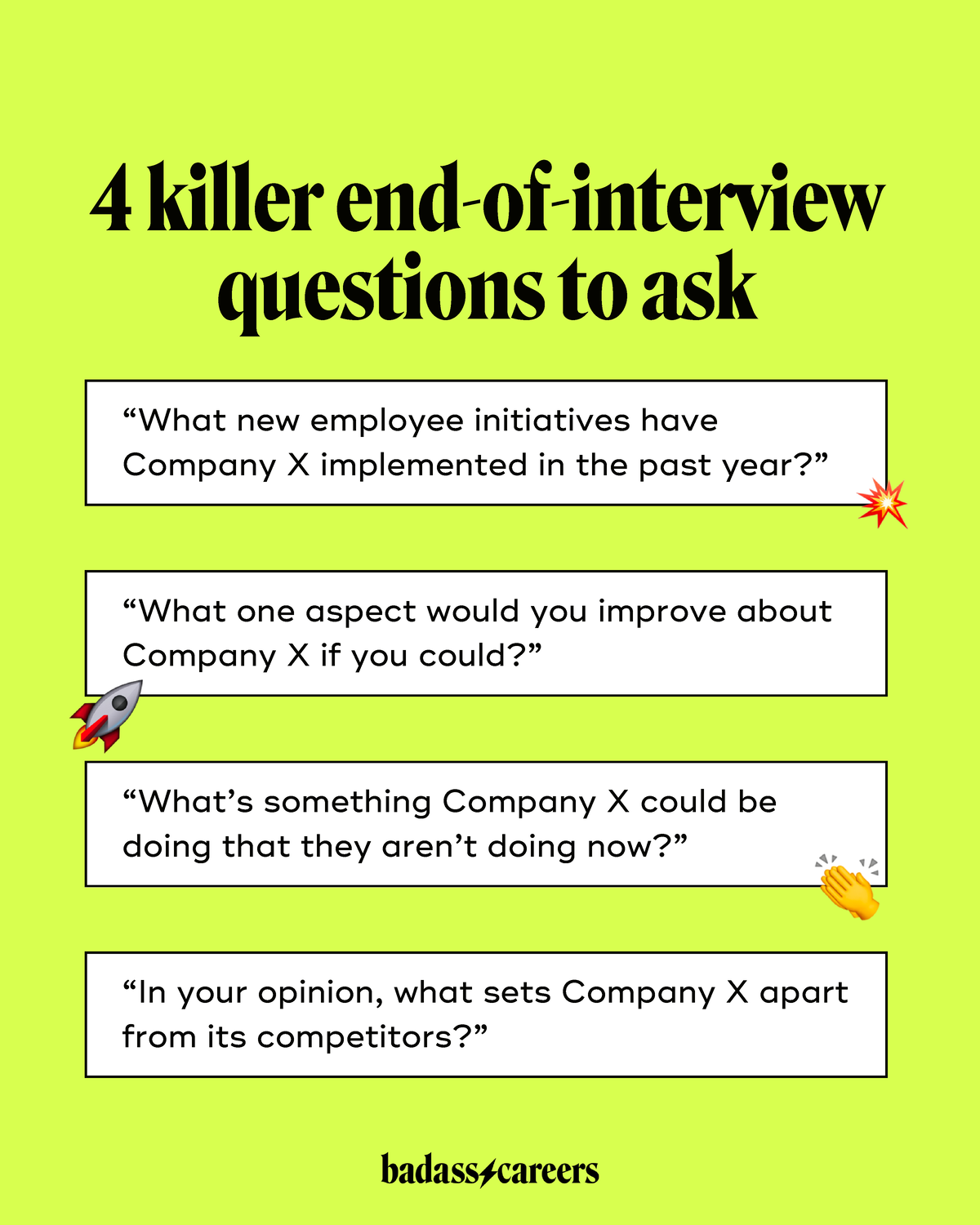 End Of Interview Questions