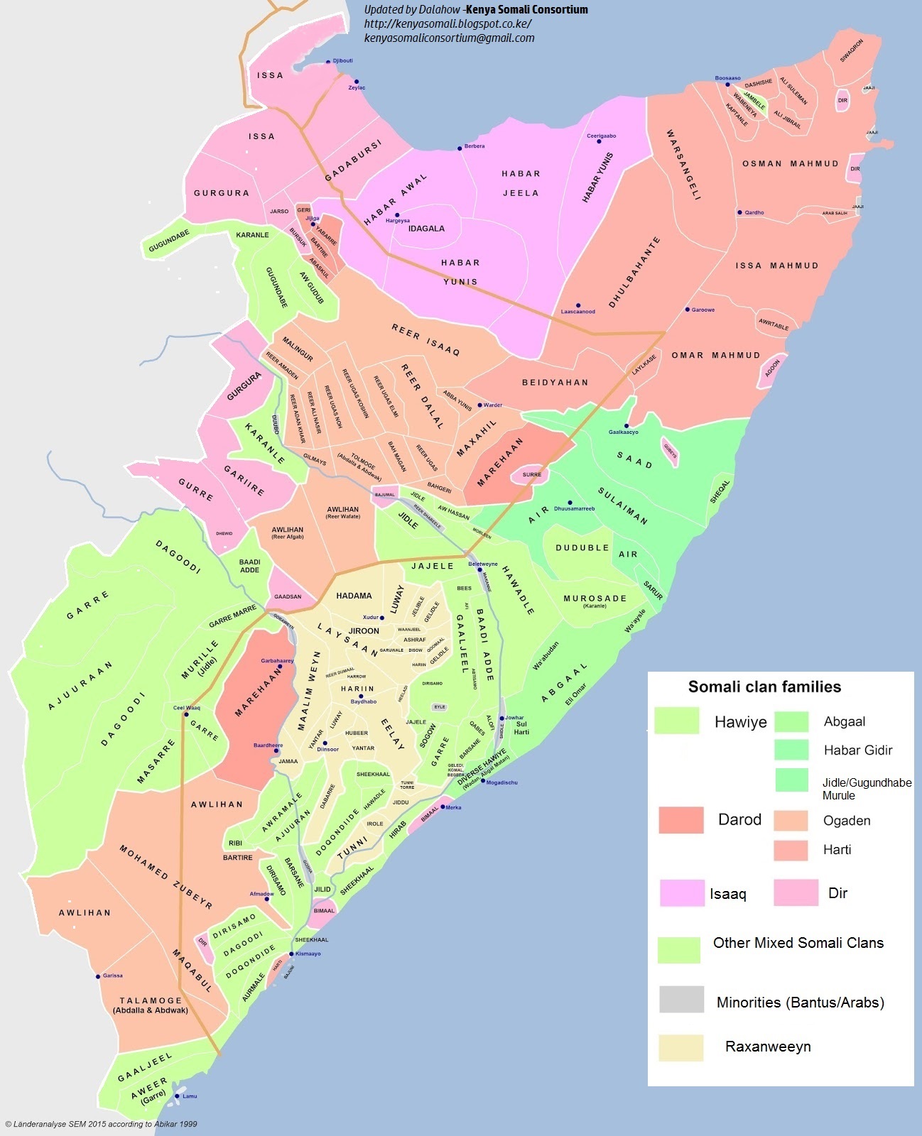 Ethnic Map Of Djibouti