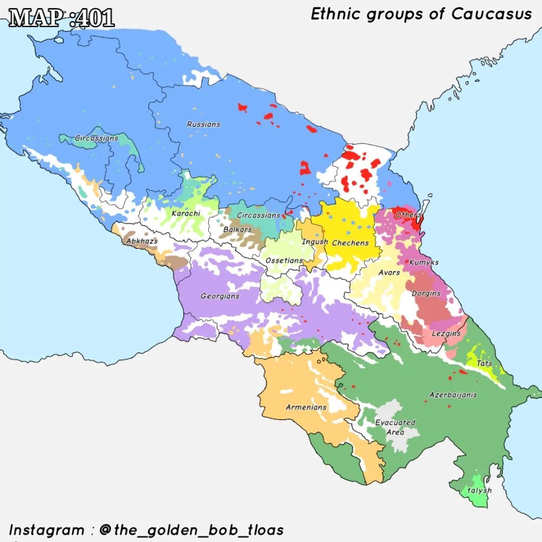 Ethnicity Map Of Caucasus