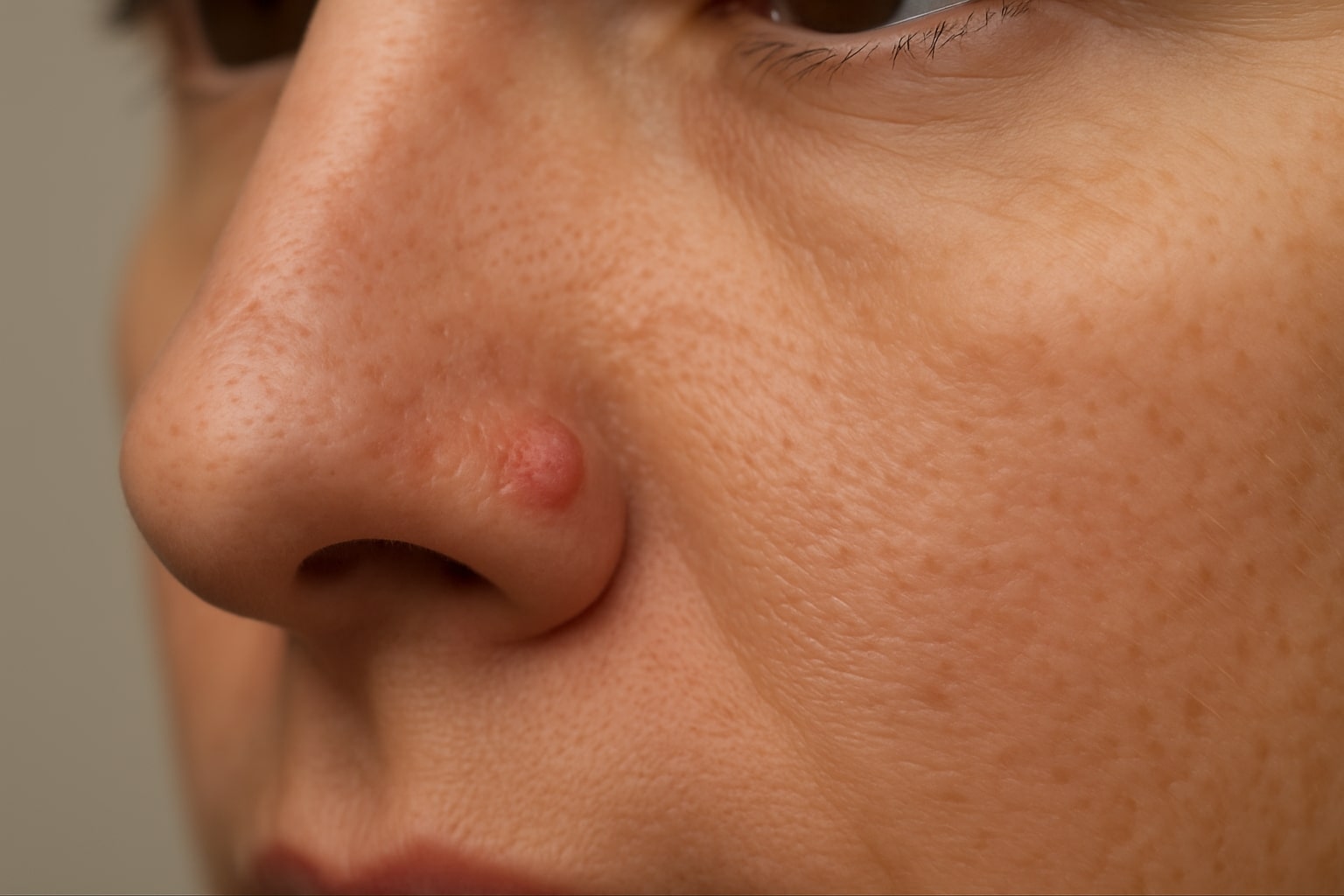 Fibrous Papule Removal