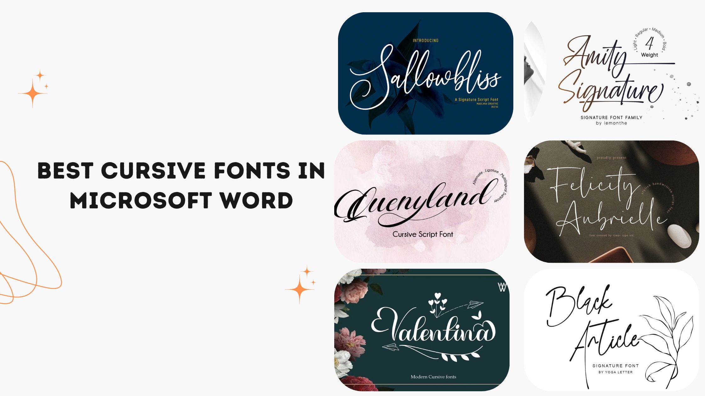 Font For Cursive Writing In Word