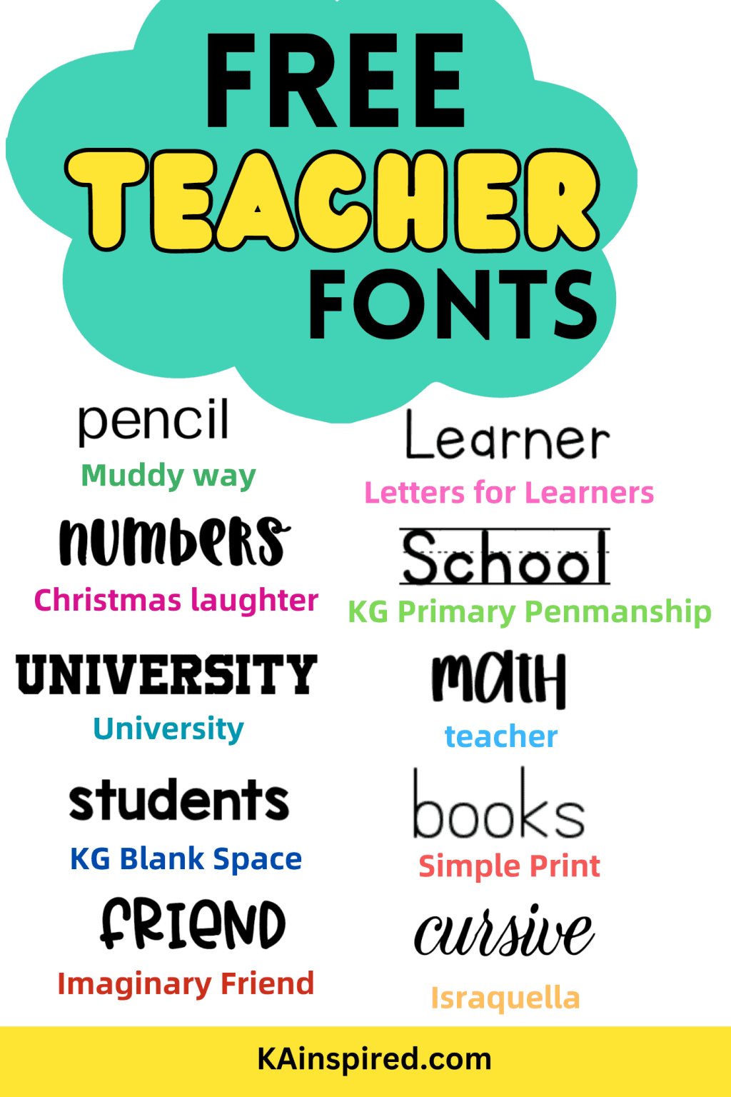 Font For Teachers