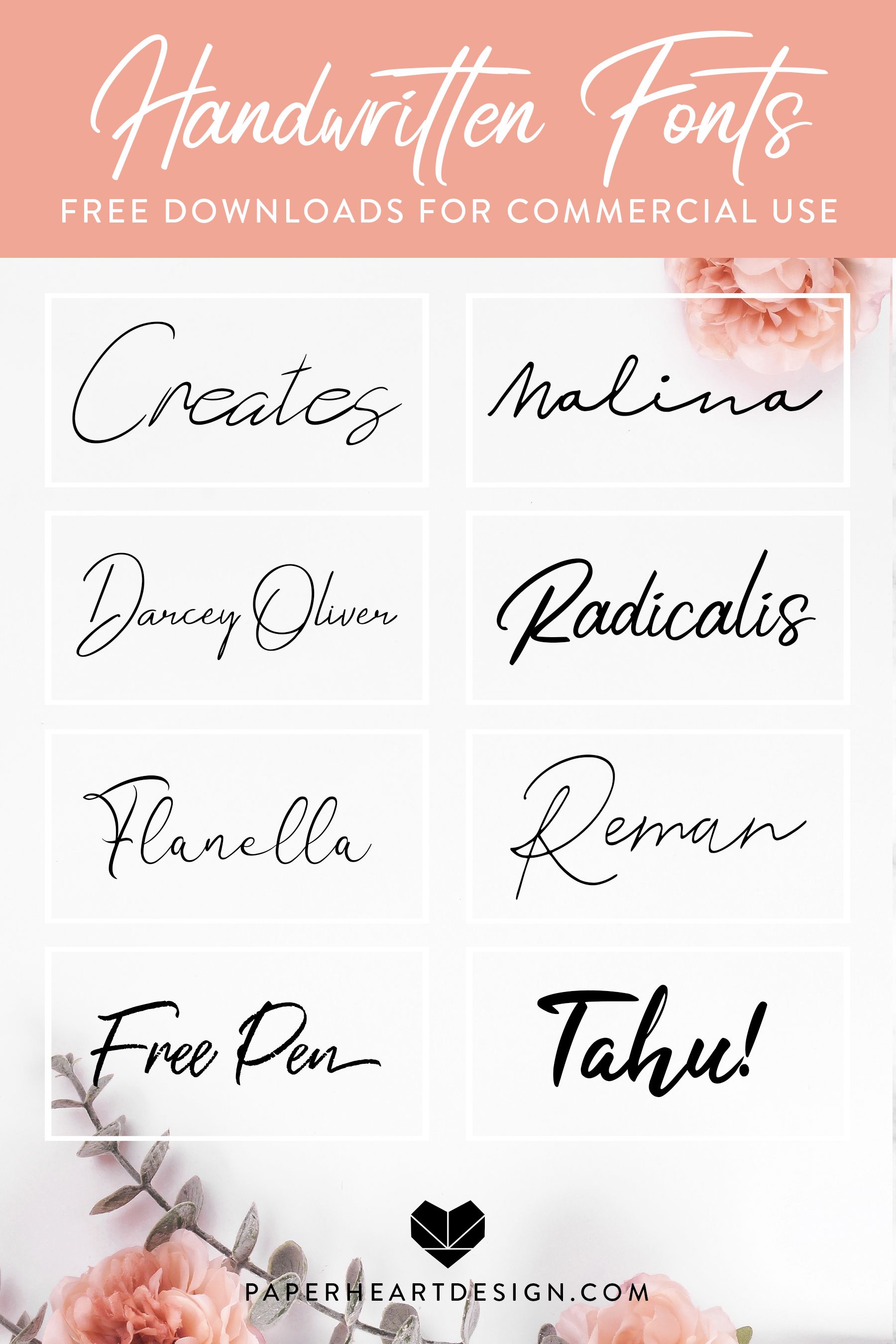 Free Handwritten Script Fonts