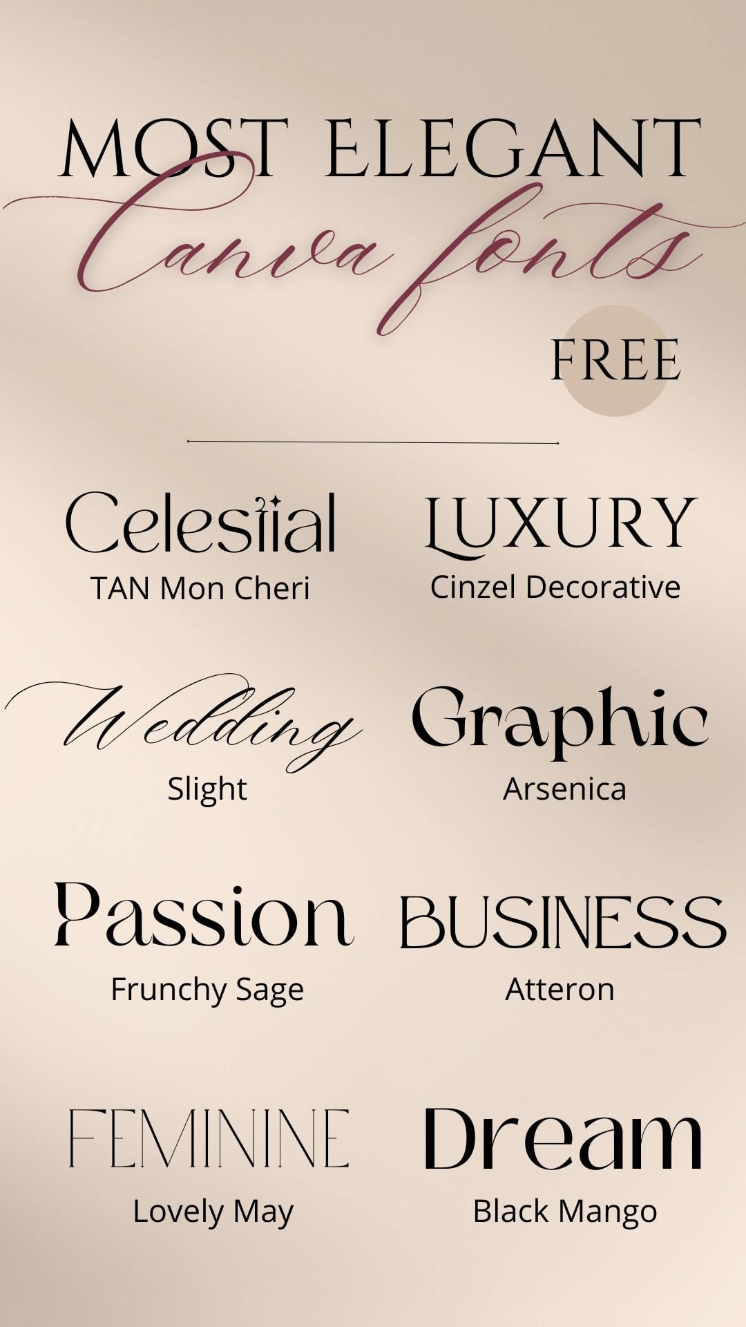 Free Text Fonts