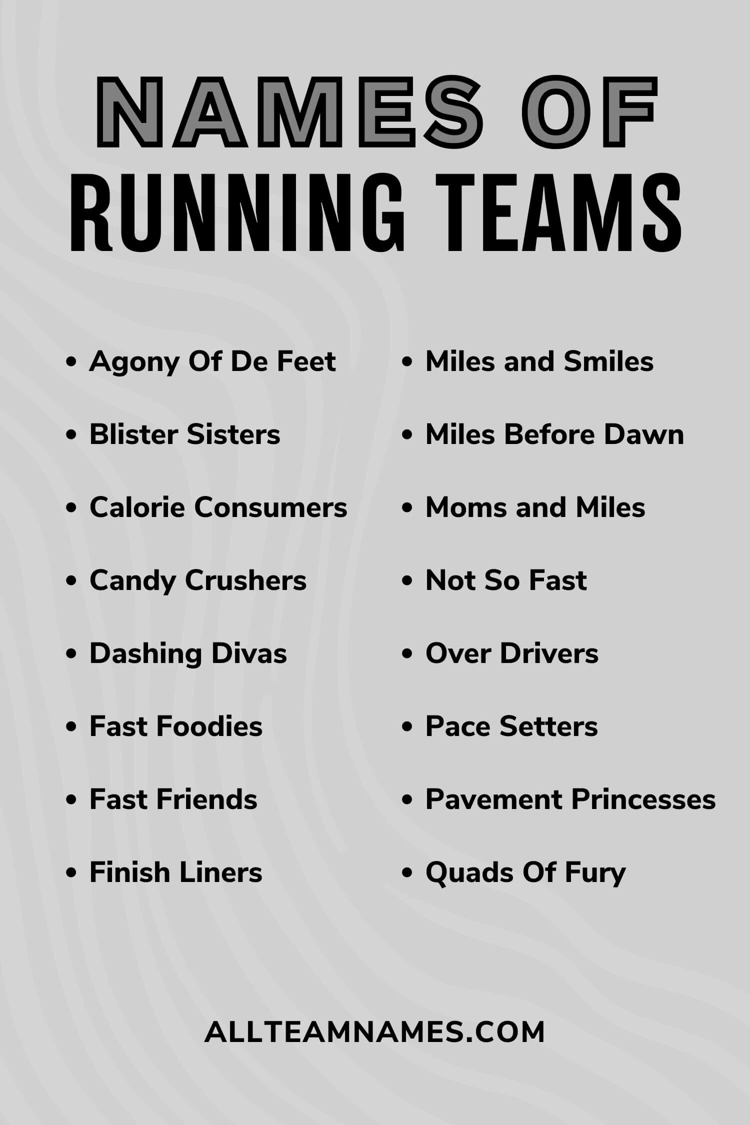 Funny Names For Running Teams