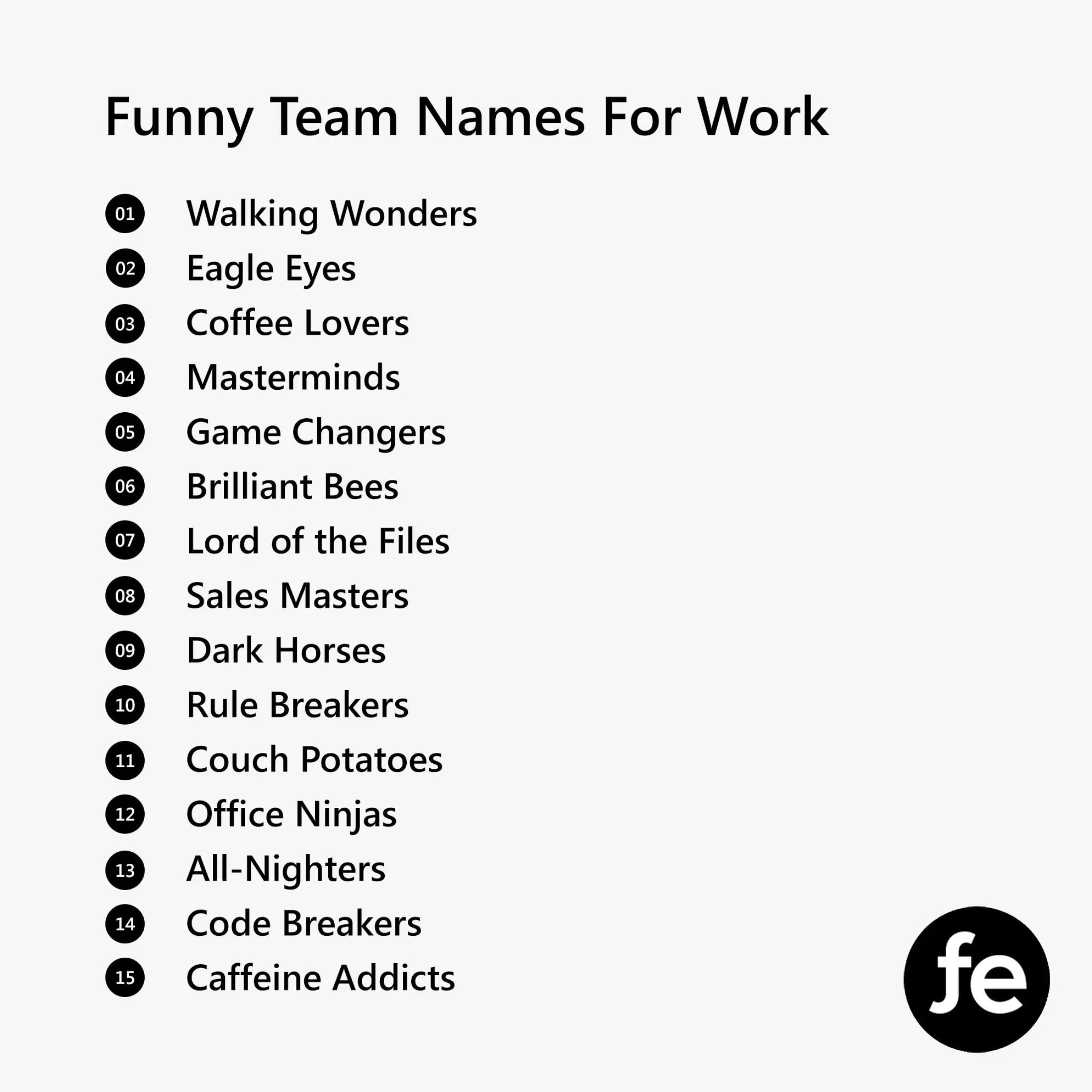 Funny Names For Teams