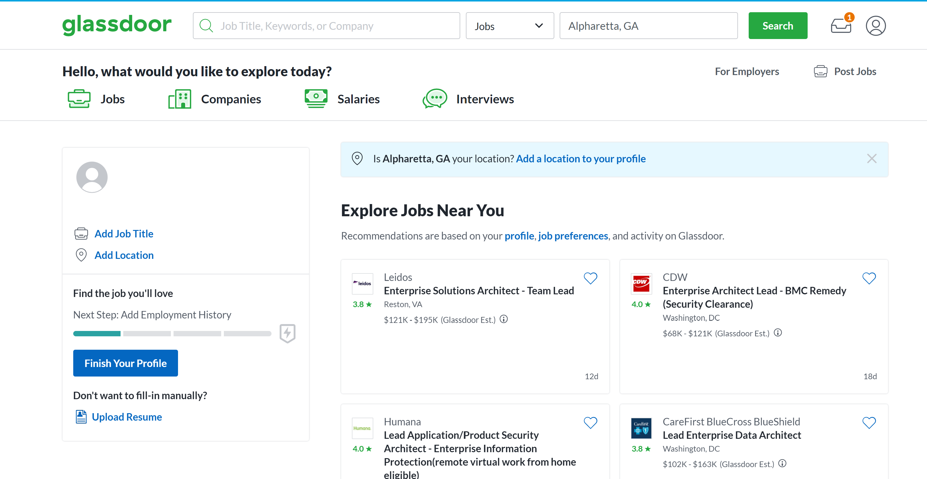 Glassdoor Jobs Openings