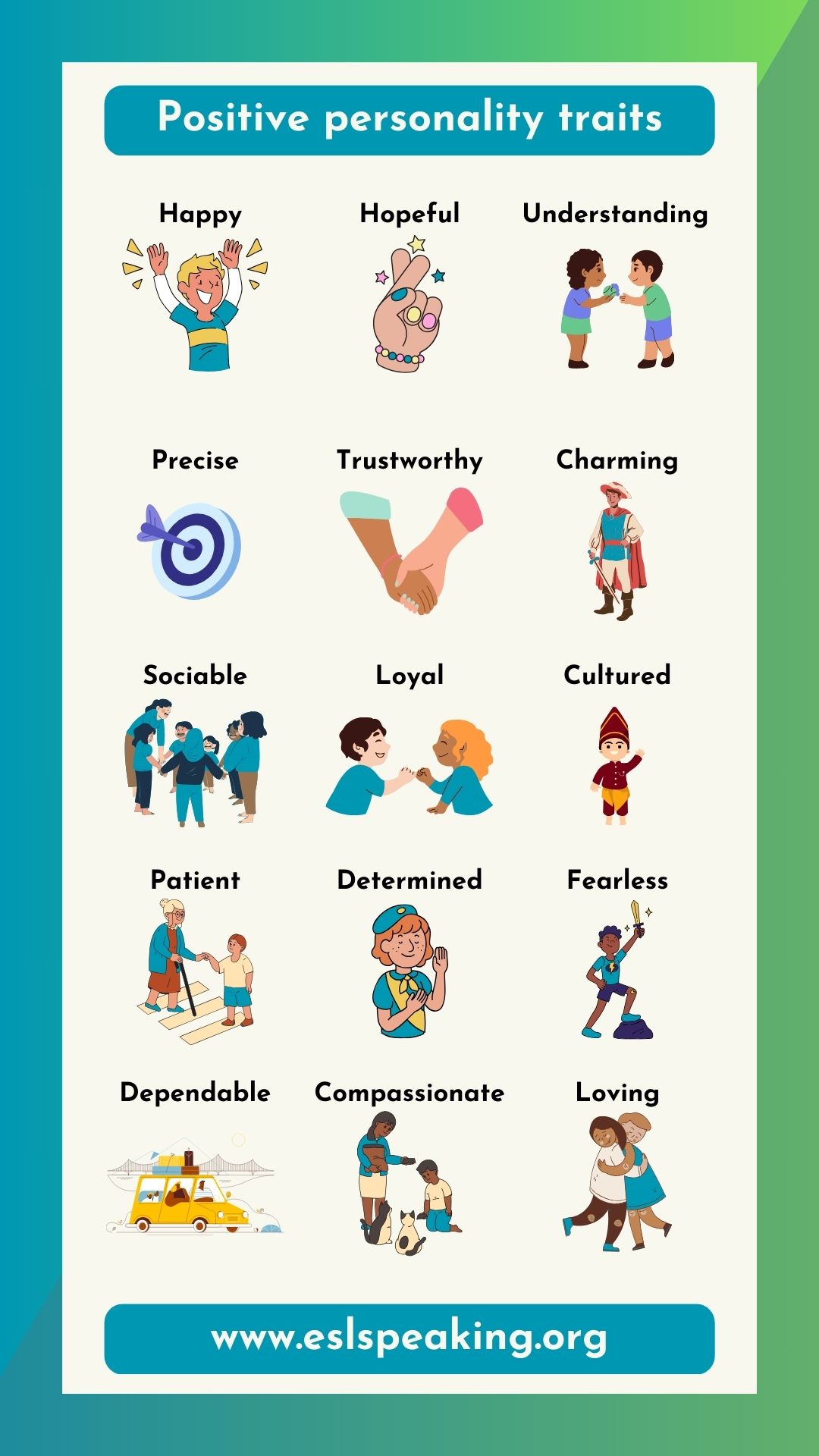 Great Personality Characteristics