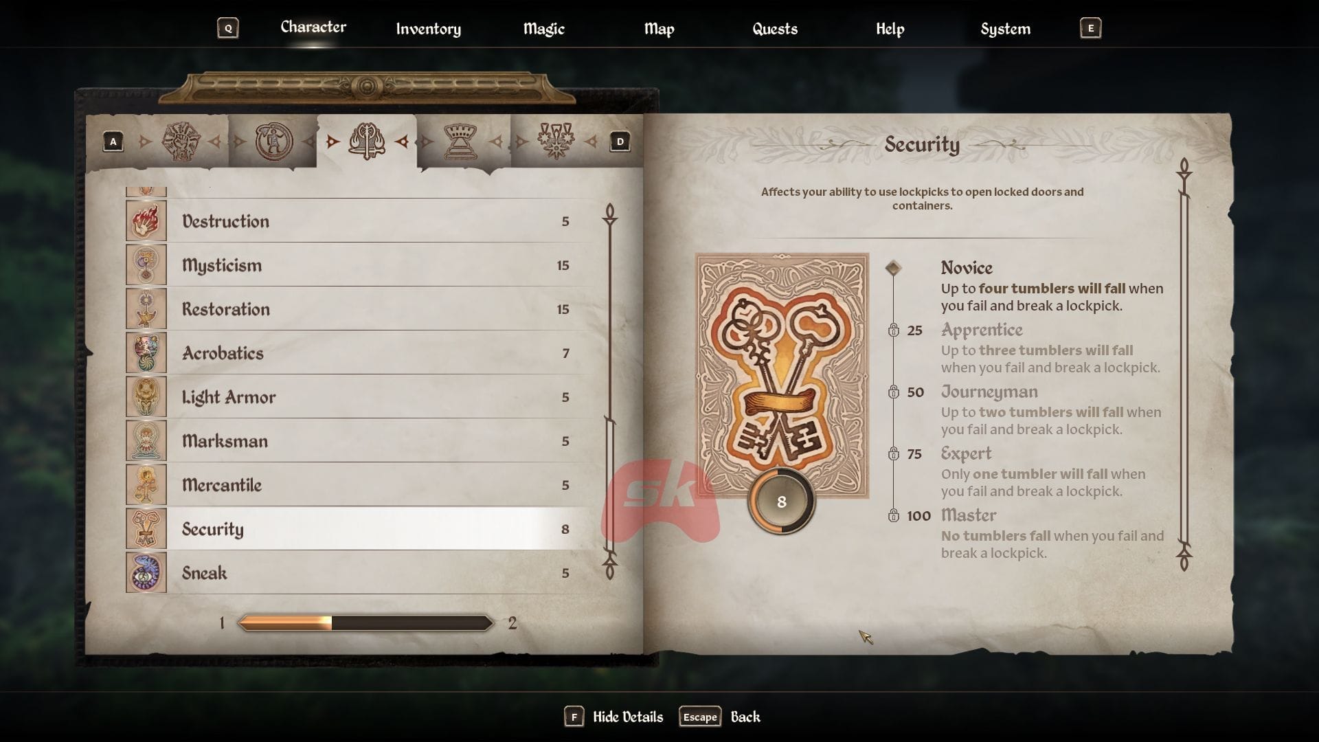 Guide To Oblivion Lockpicking
