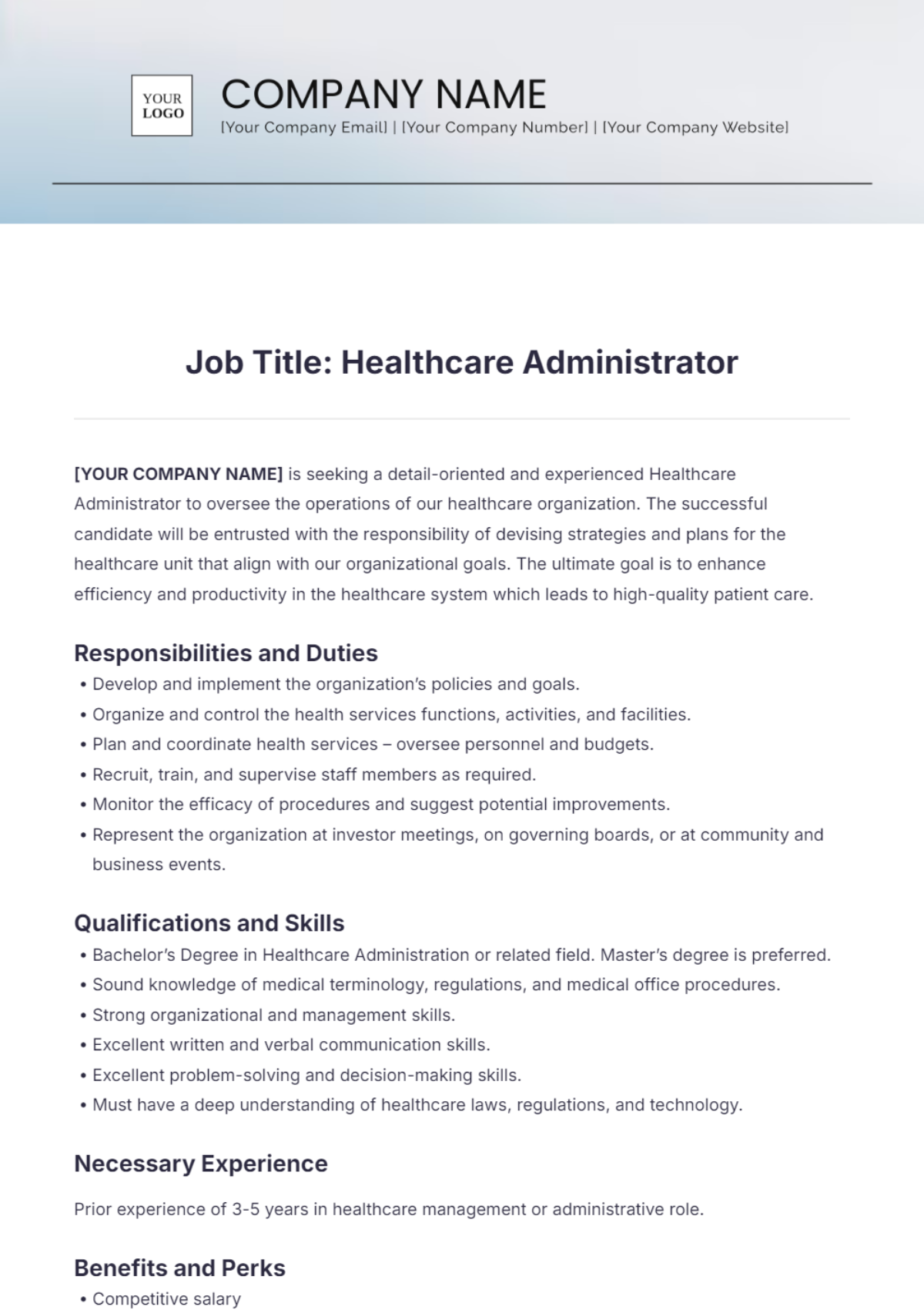 Healthcare Admin Jobs